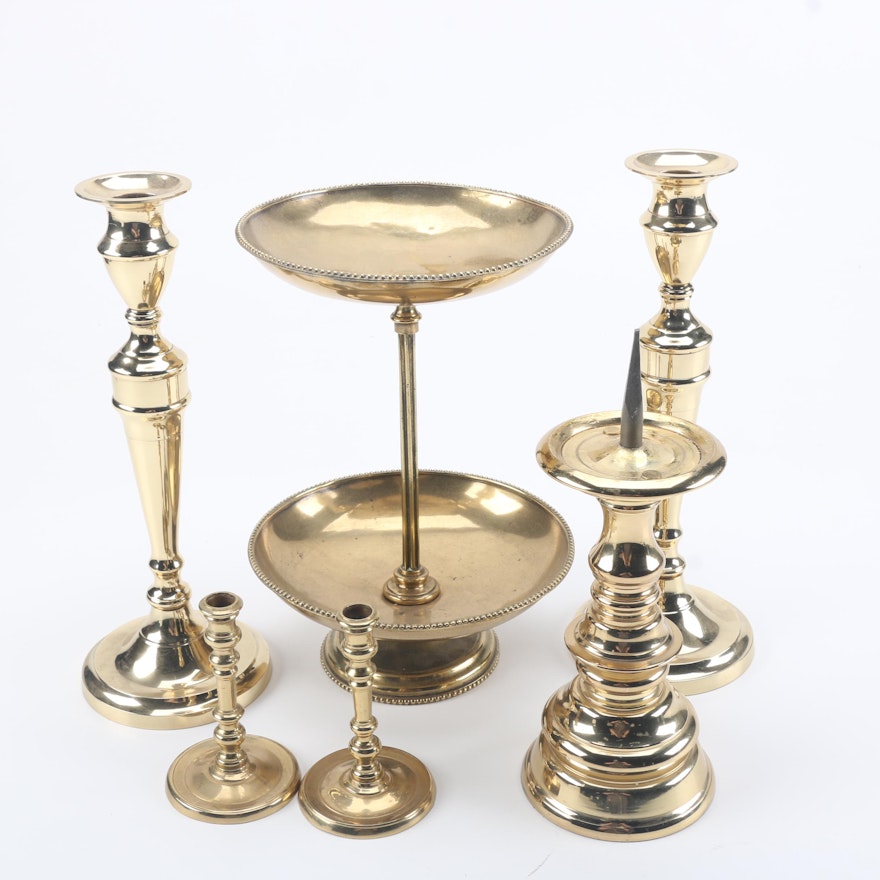Selection of Brass Decorative Items