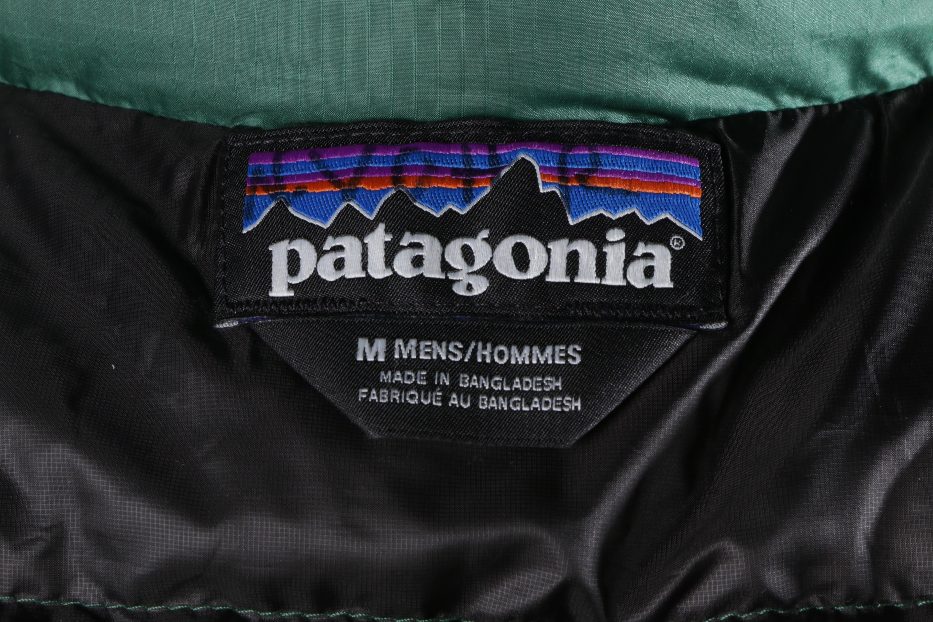 Men's Patagonia Green Puffer Coat