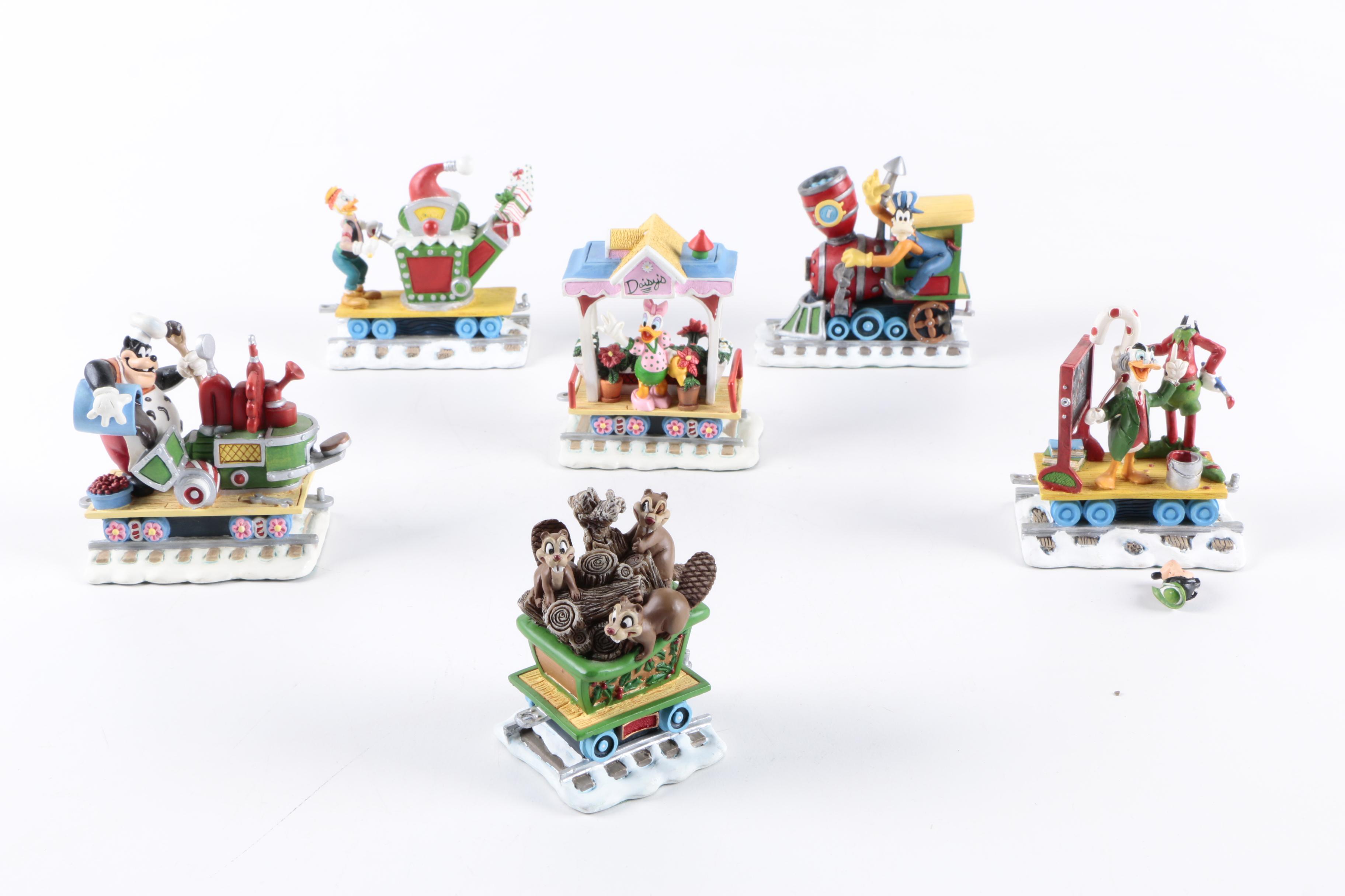 Disney "Winter Wonderland" Ceramic Train Figurines