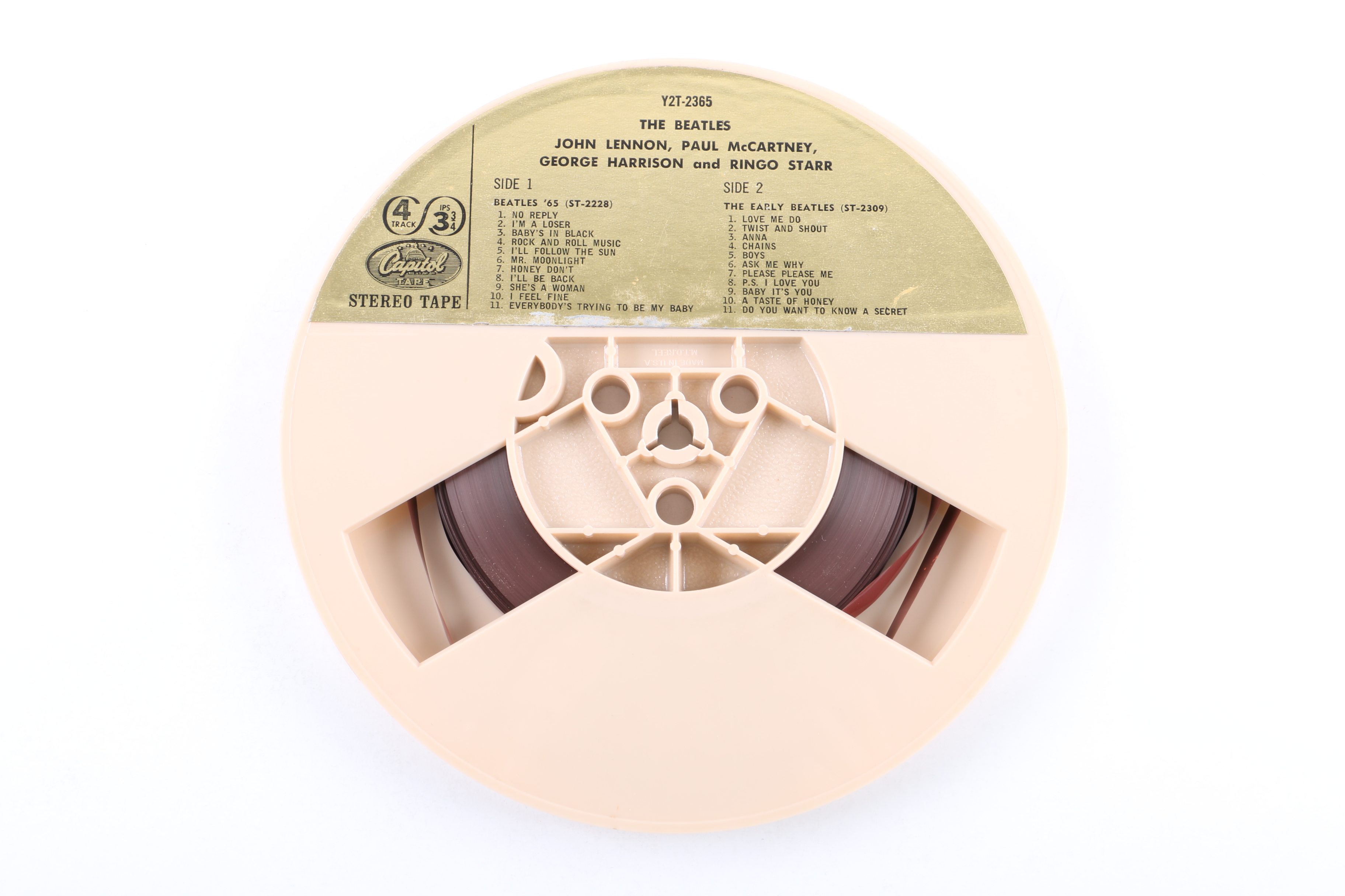 "Beatles '65 / The Early Beatles" Stereo Reel-To-Reel Tape