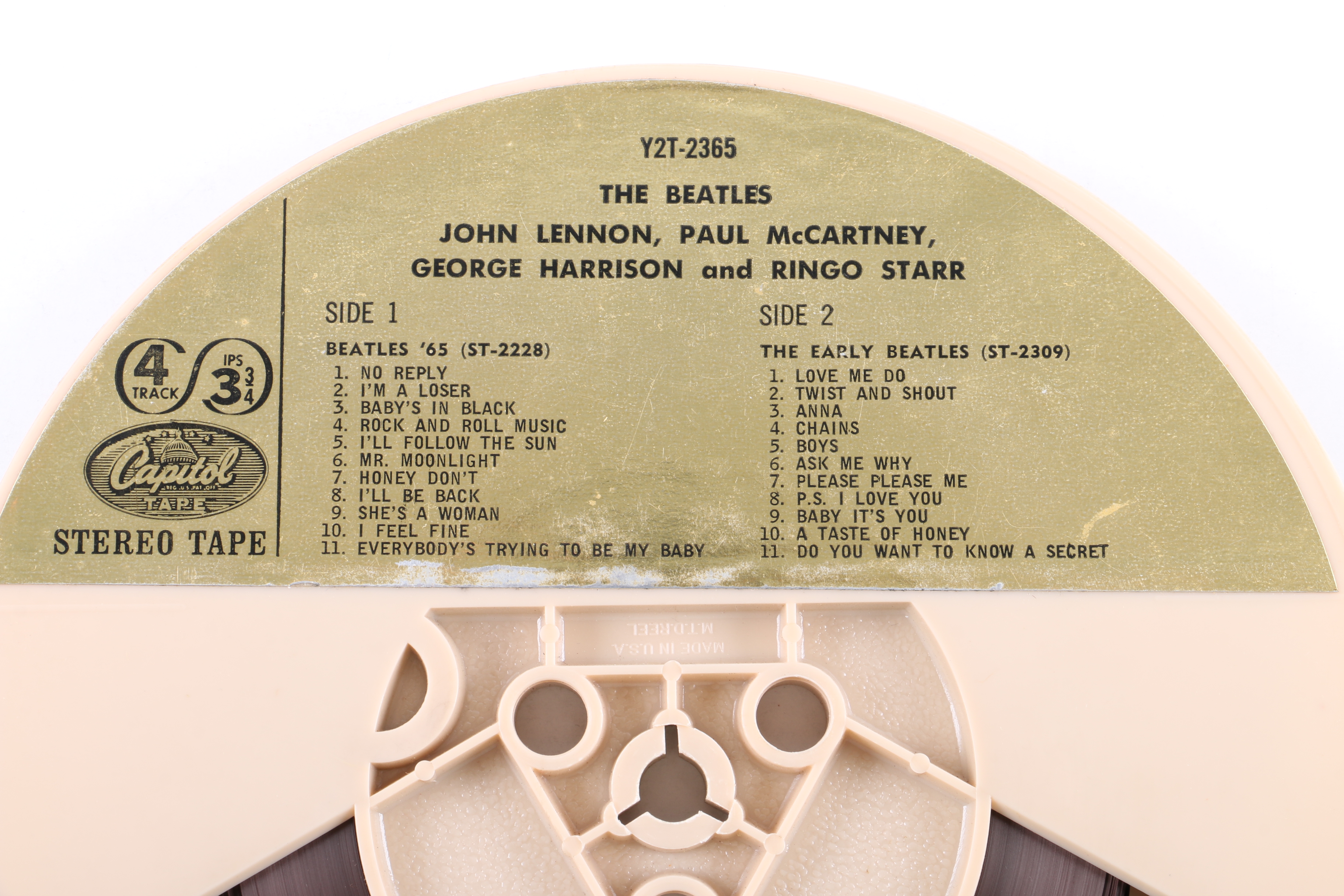 "Beatles '65 / The Early Beatles" Stereo Reel-To-Reel Tape