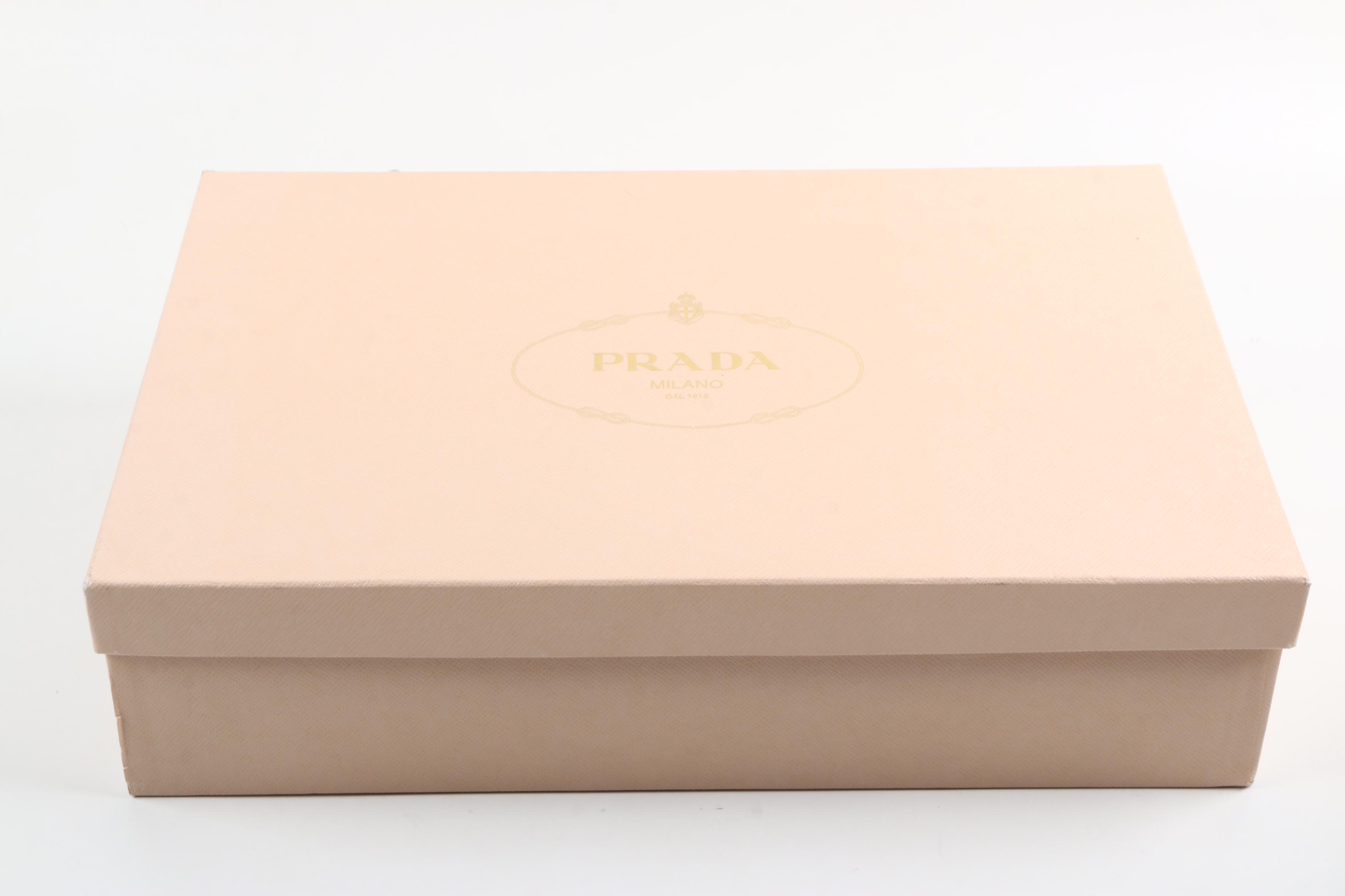 Prada Leather Logo Riding Boots