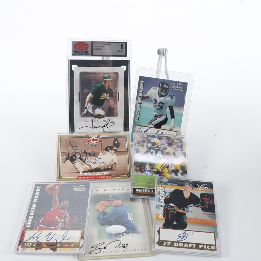 Autographed Sports Cards featuring Brooks Robinson
