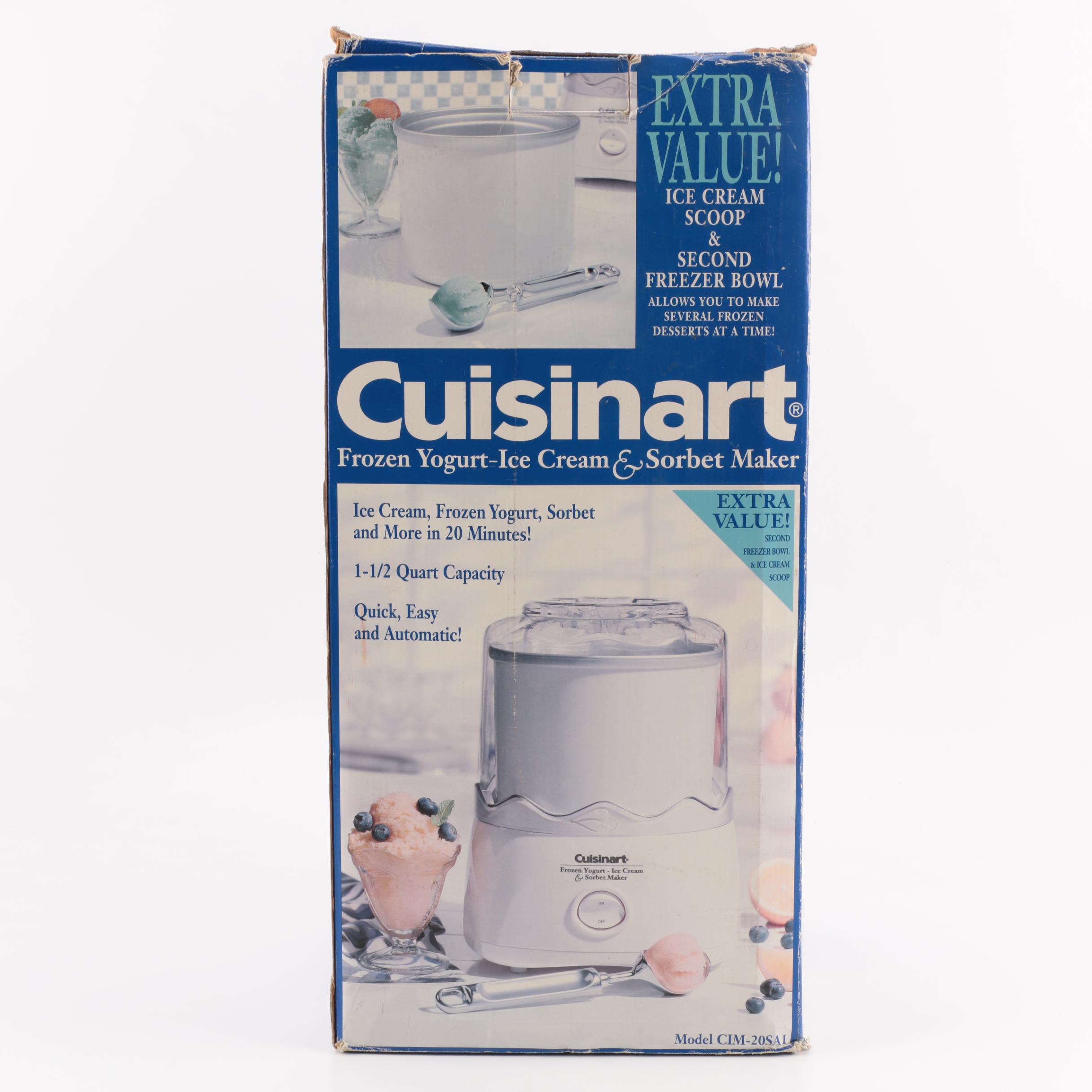 Cuisinart Frozen Yogurt-Ice Cream & Sorbet Maker