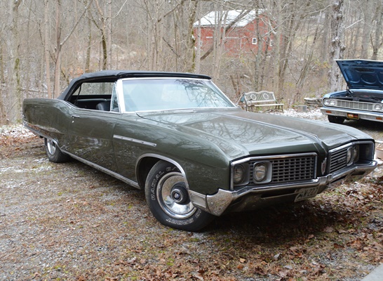1968 Buick Electra 225 Olive Green Convertible