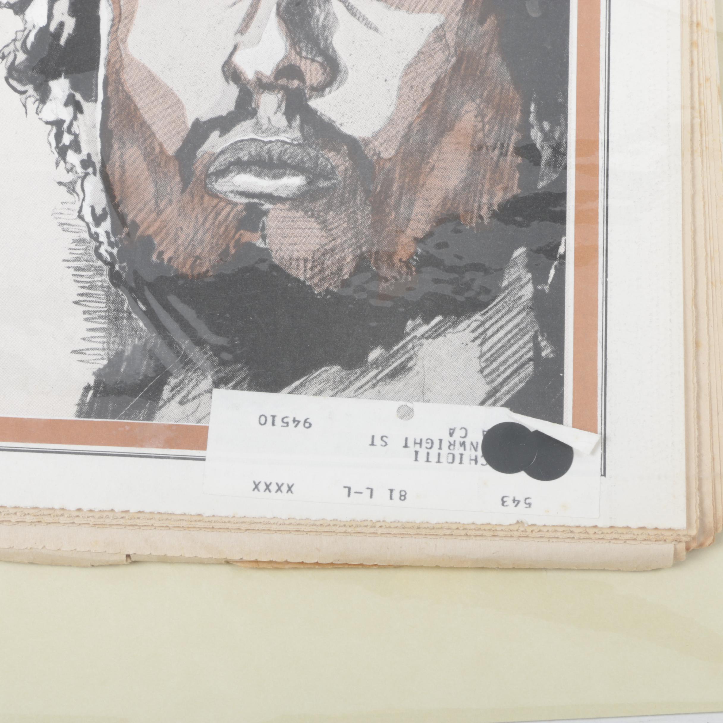 1969 Rolling Stone Magazine Featuring Their First Bob Dylan Interview