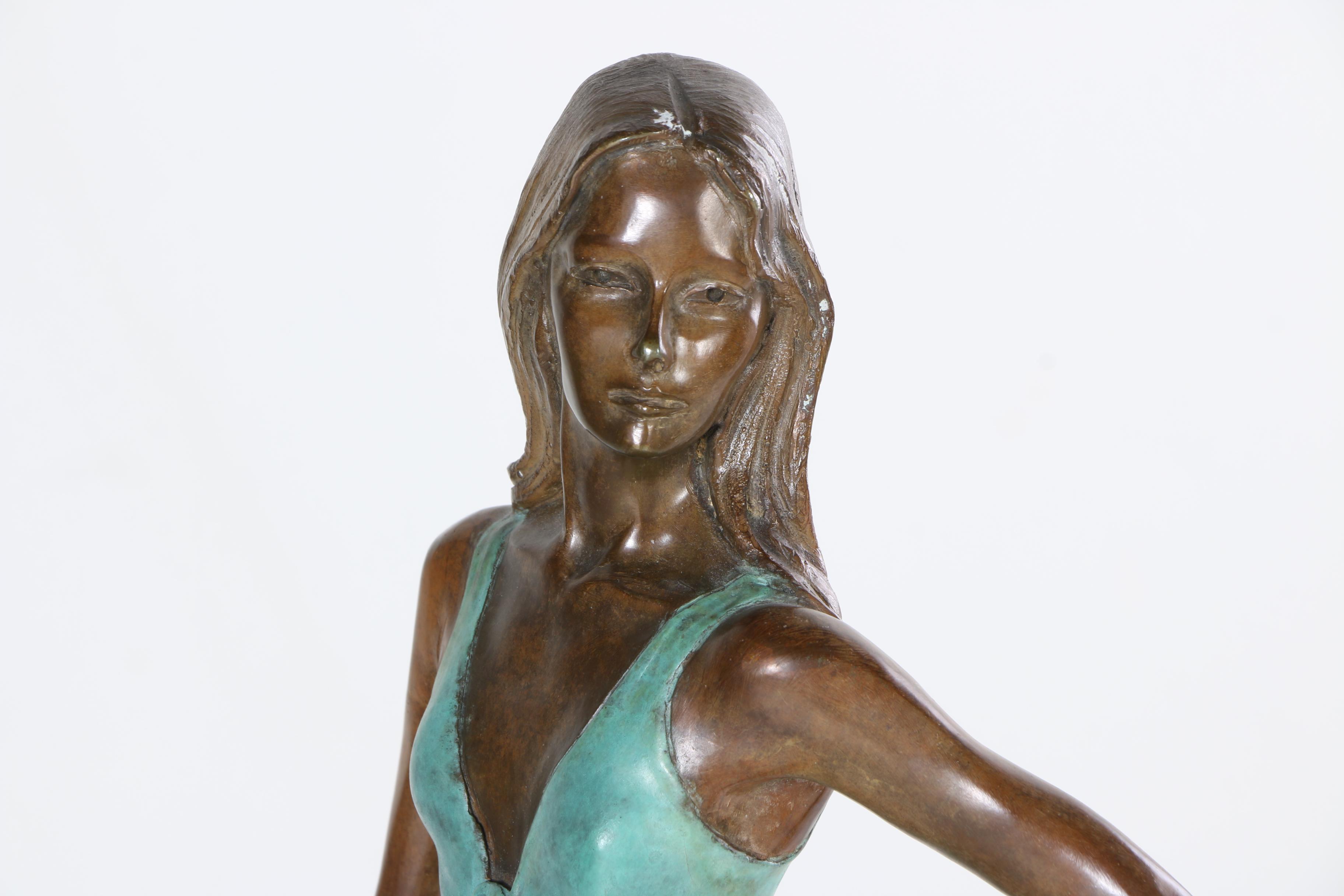 Victor Manuel Villarreal Bronze Sculpture of a Ballerina