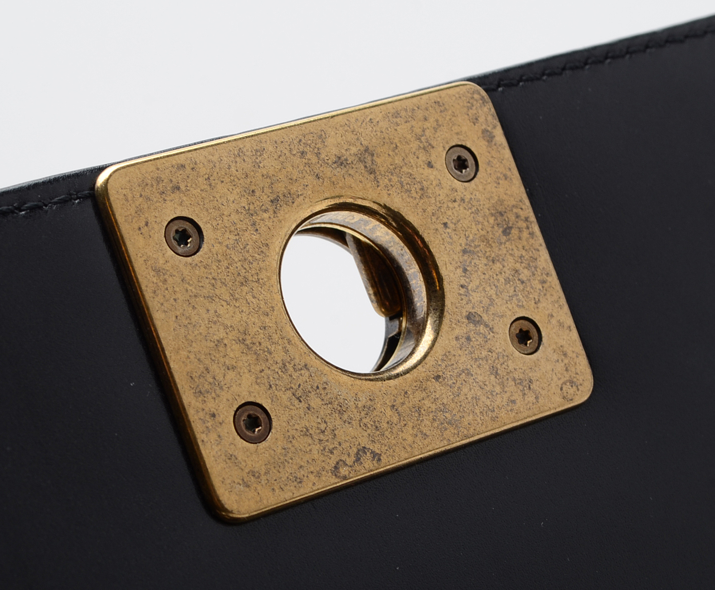 Chanel Black Calfskin Boy Bag with Dust Cover