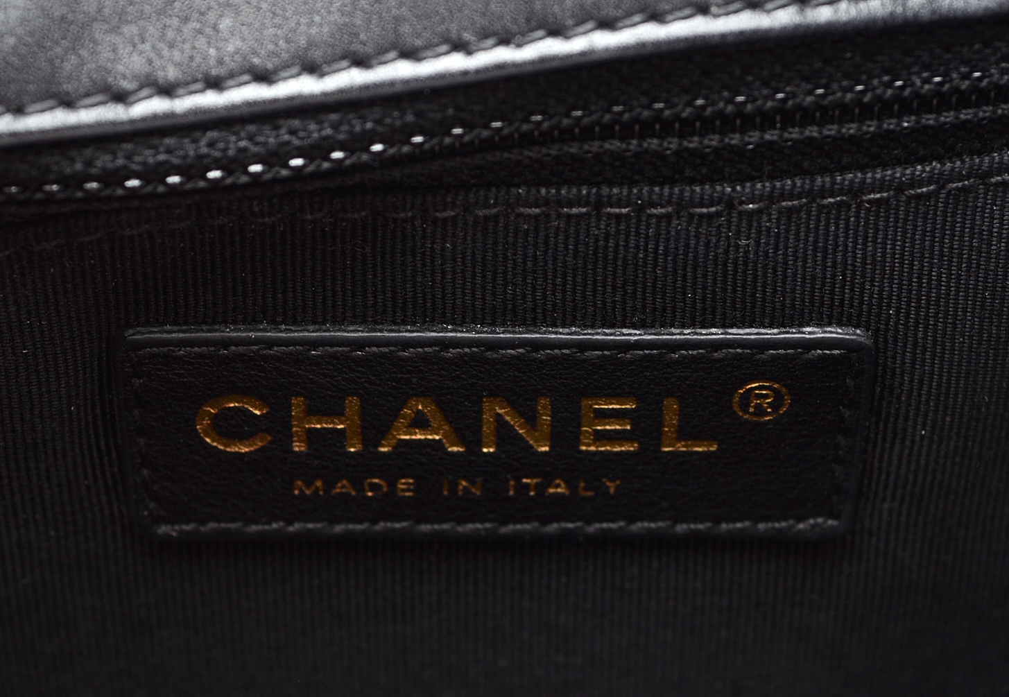 Chanel Black Calfskin Boy Bag with Dust Cover