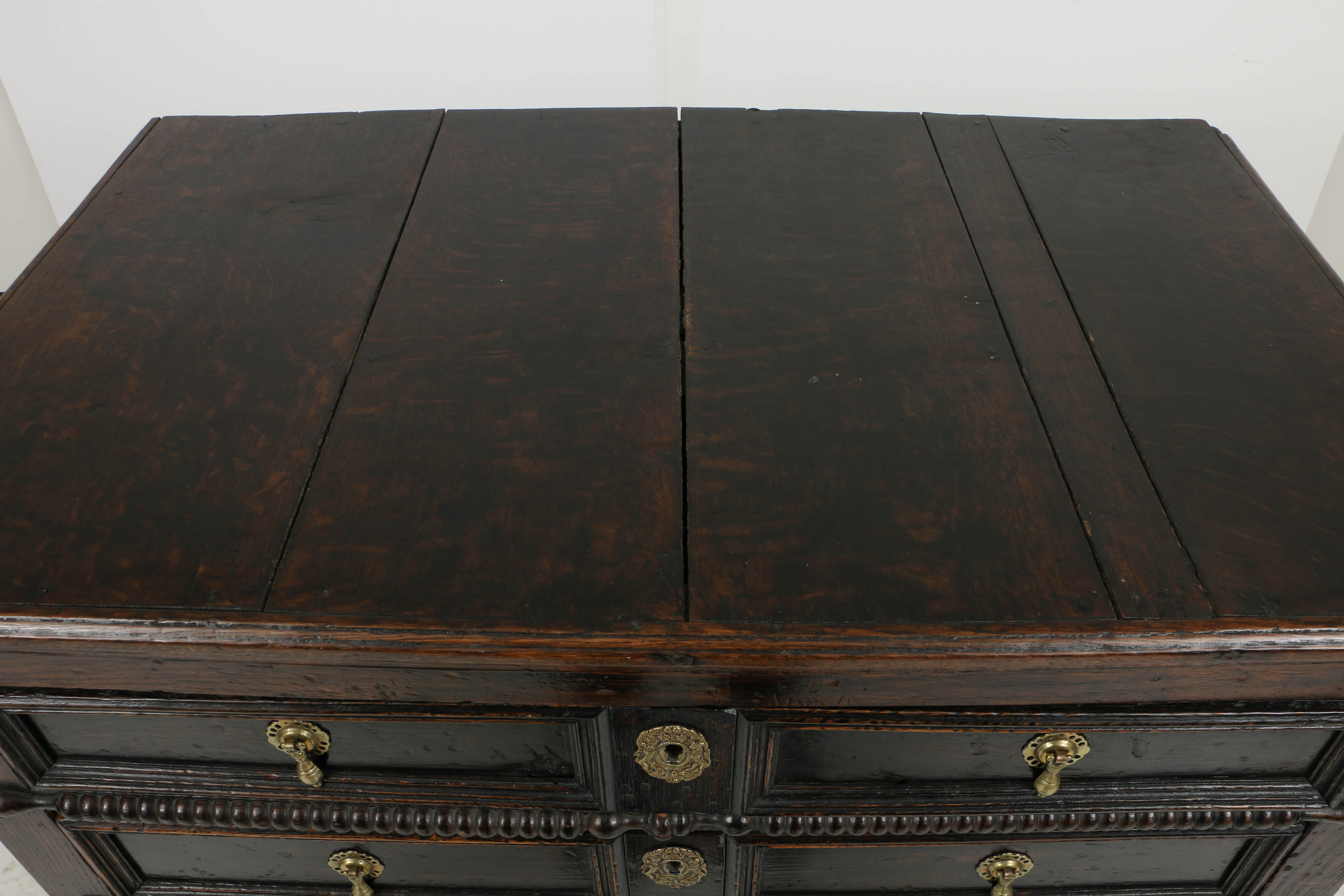 Antique William & Mary Oak Chest, Circa Late 17th Century to Early 18th Century