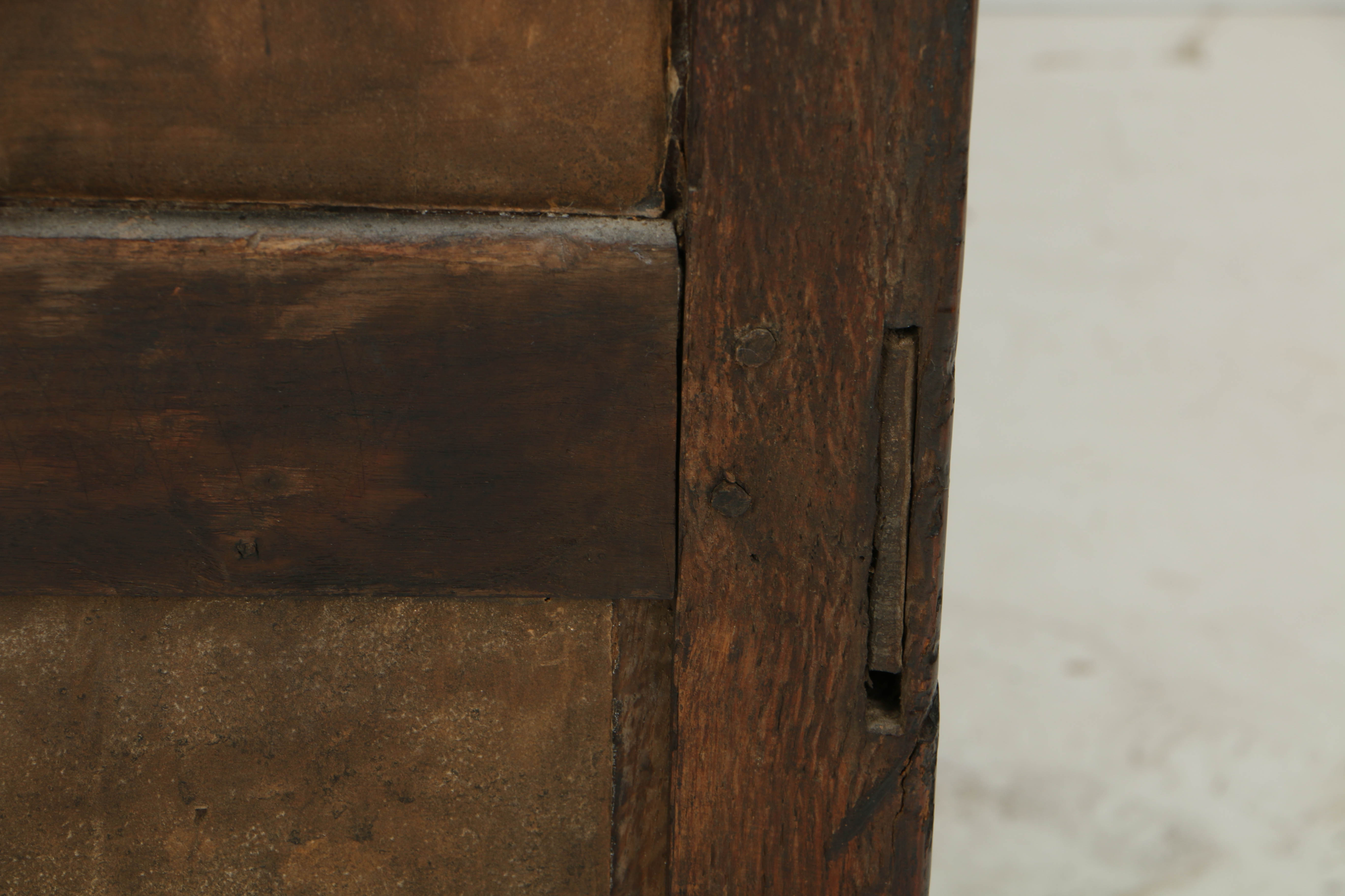 Antique William & Mary Oak Chest, Circa Late 17th Century to Early 18th Century
