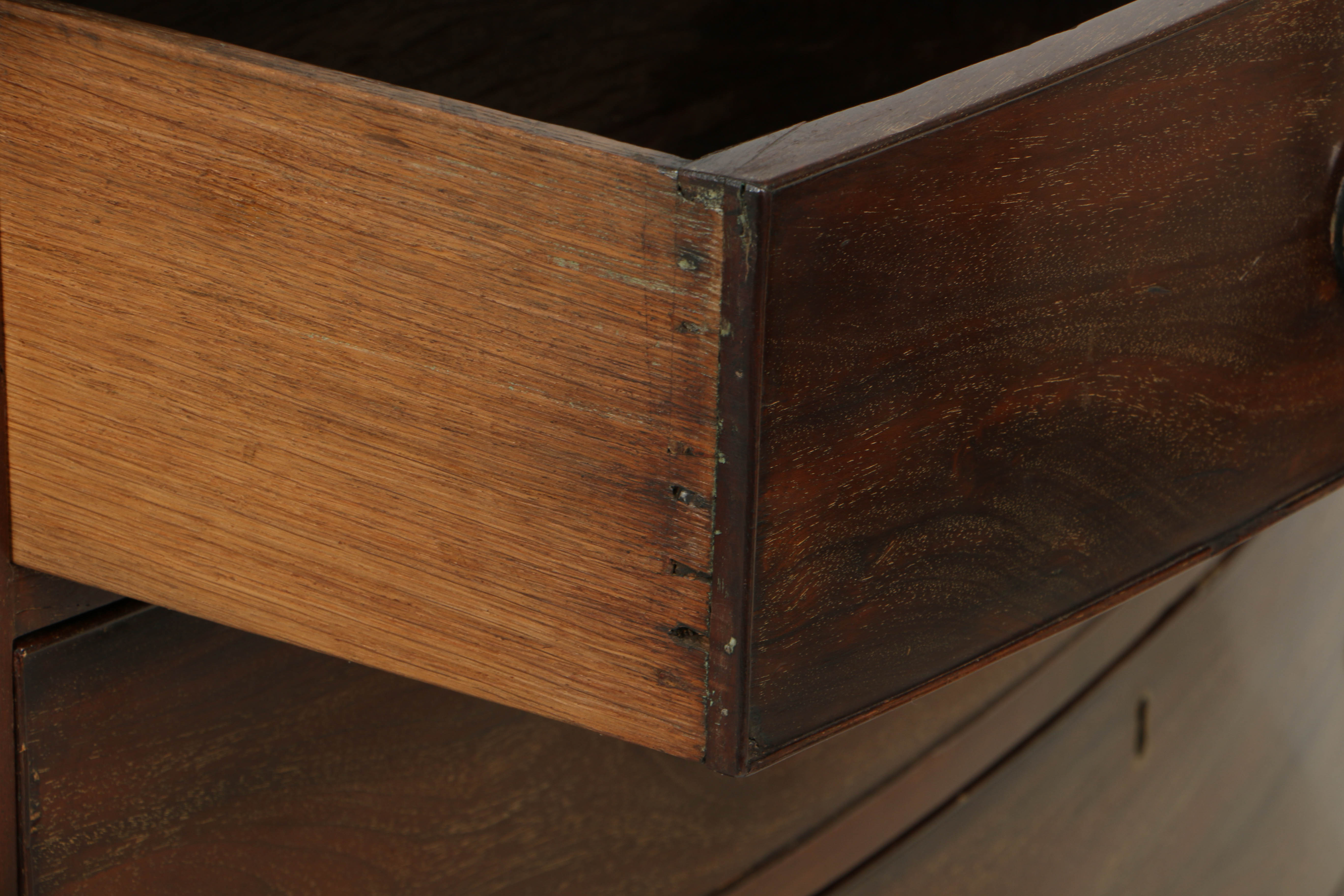 Antique English Hepplewhite Bowfront Chest with Inlay, Circa Early 19th Century