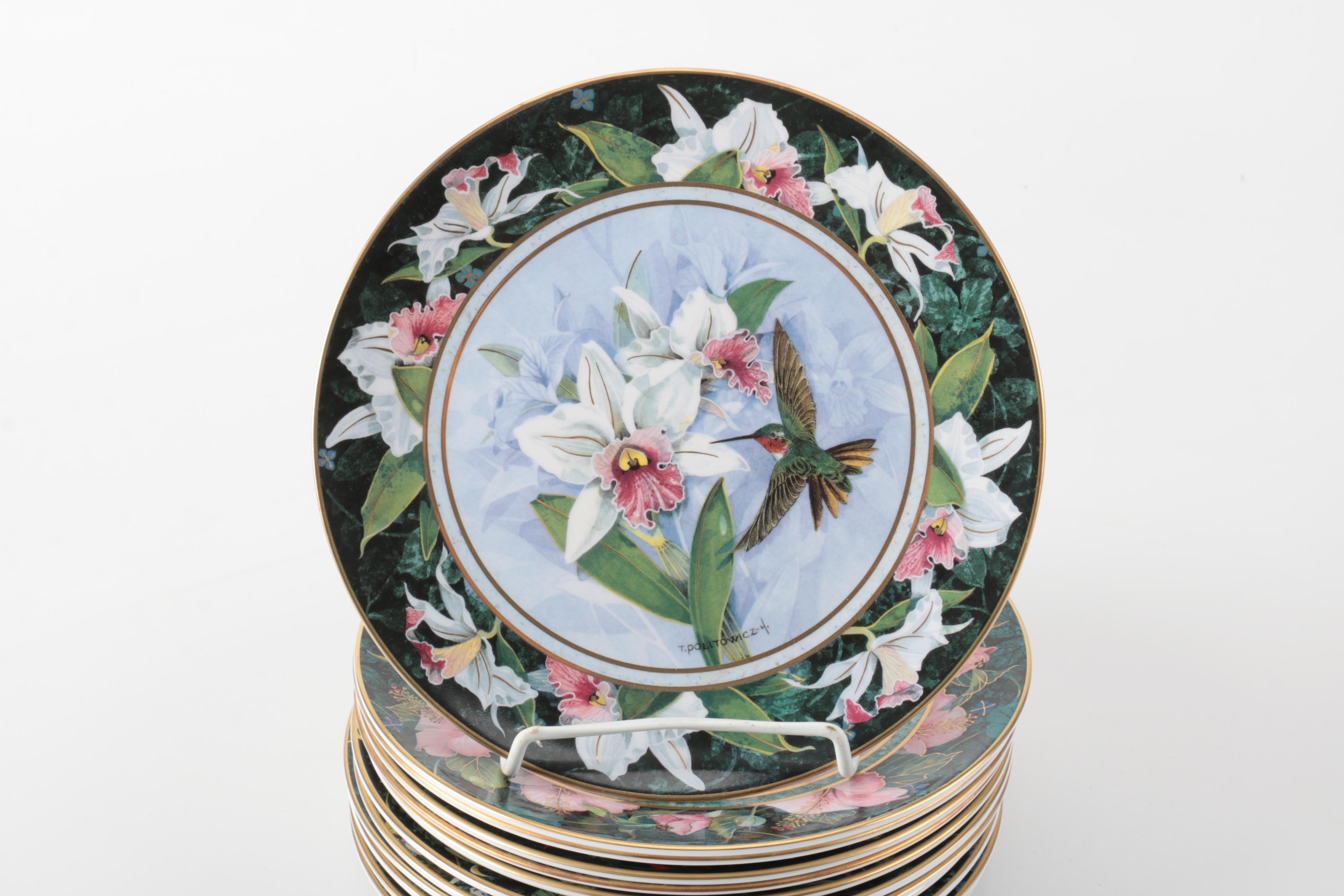 Royal Doulton Franklin Mint Heirloom Bird Collector Plates