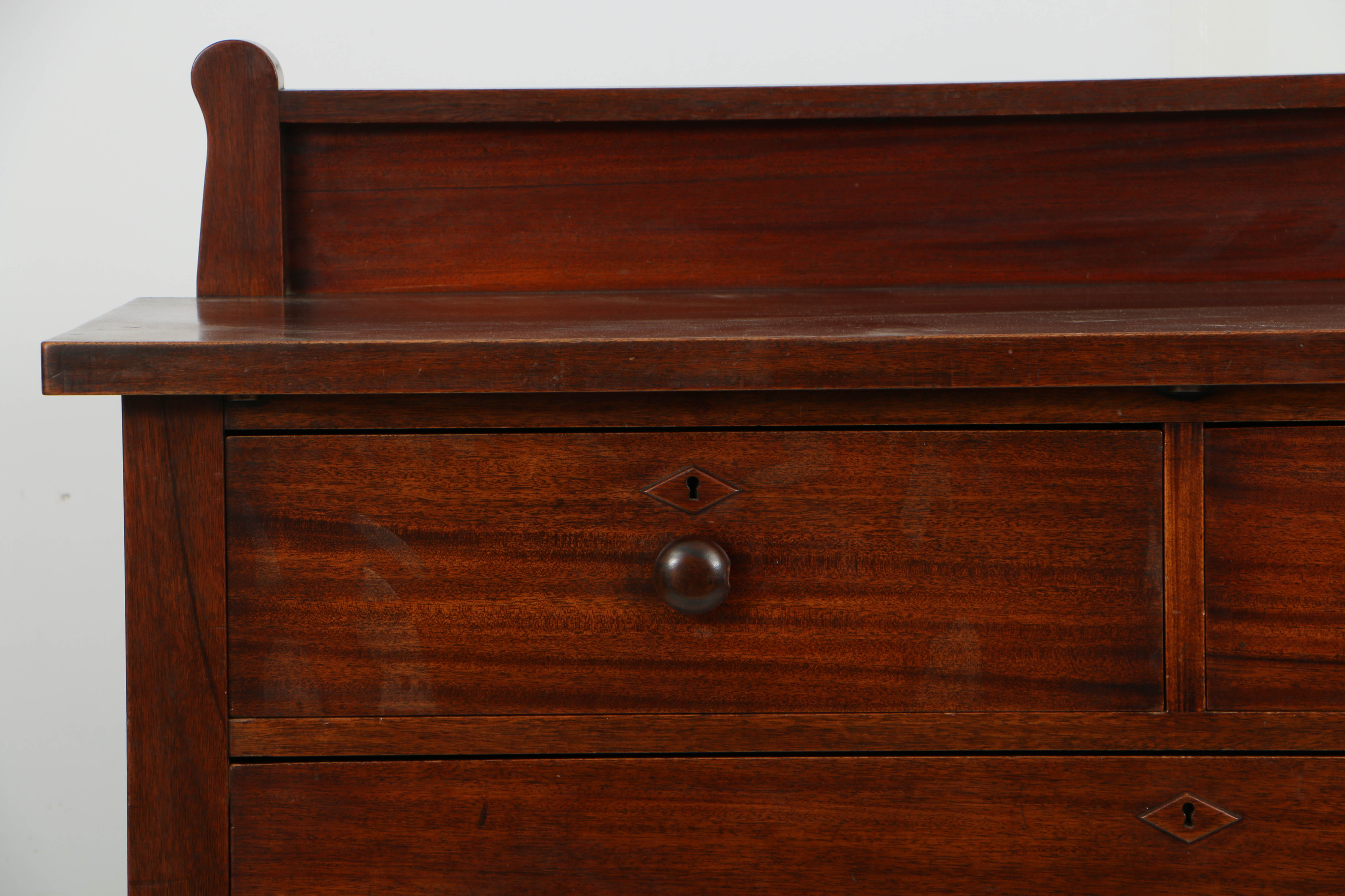 Roycroft Early 20th Century Arts & Crafts Mahogany Dresser with Six Drawers