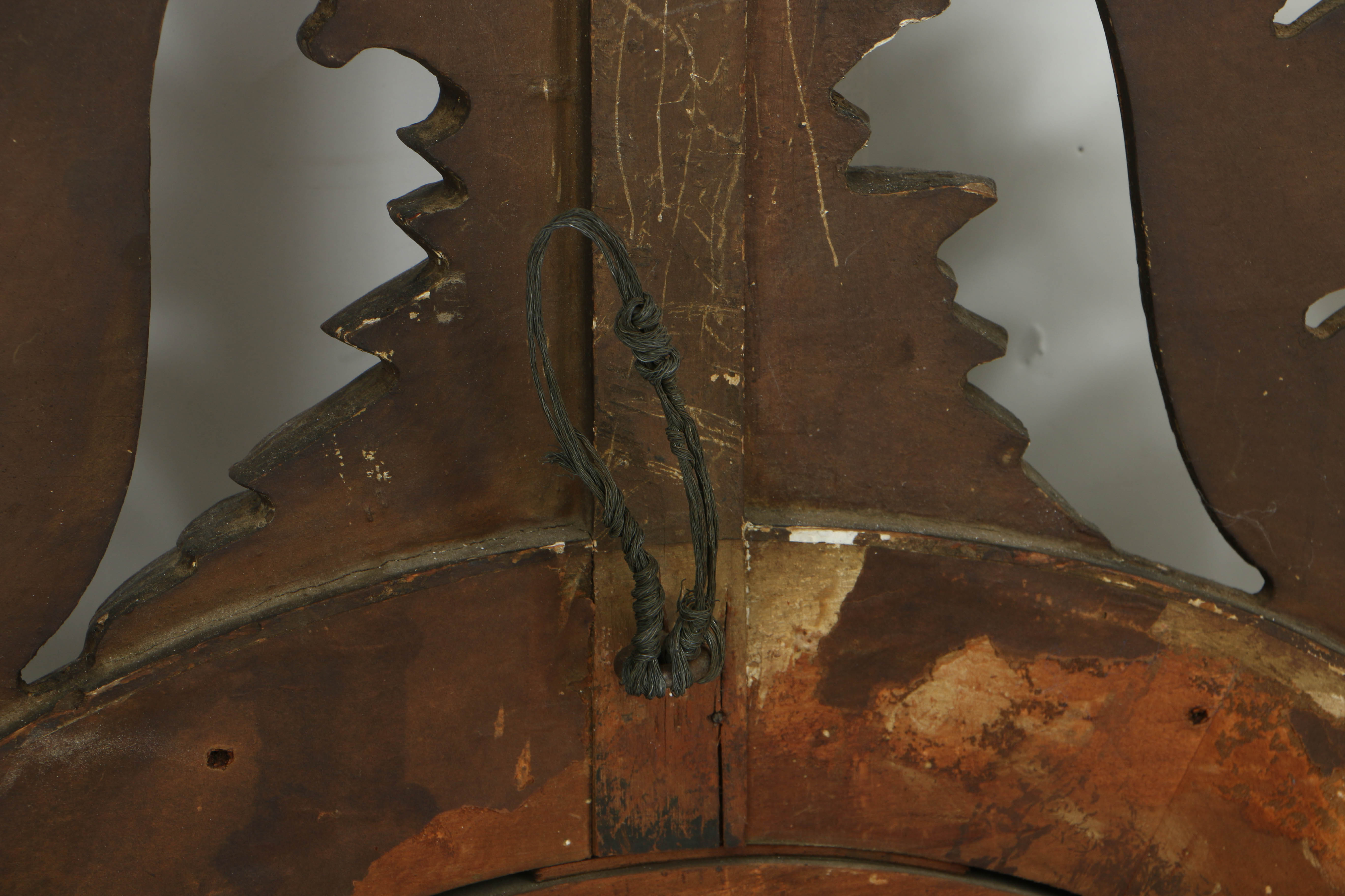 Antique Federal Style Giltwood Girandole Mirror with Eagle Crest, Circa 1900