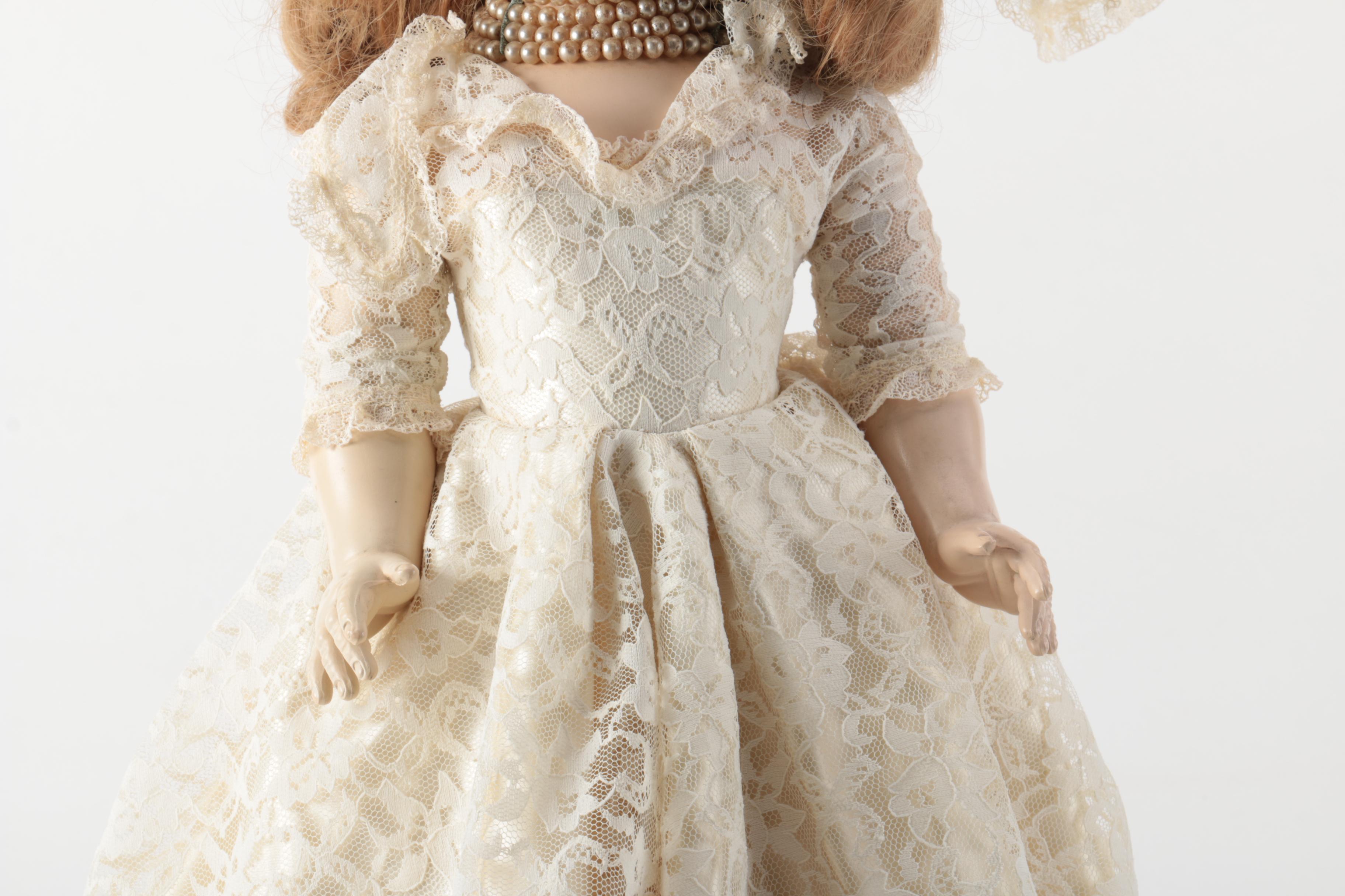 Vintage American Character "Bride" Composition Doll