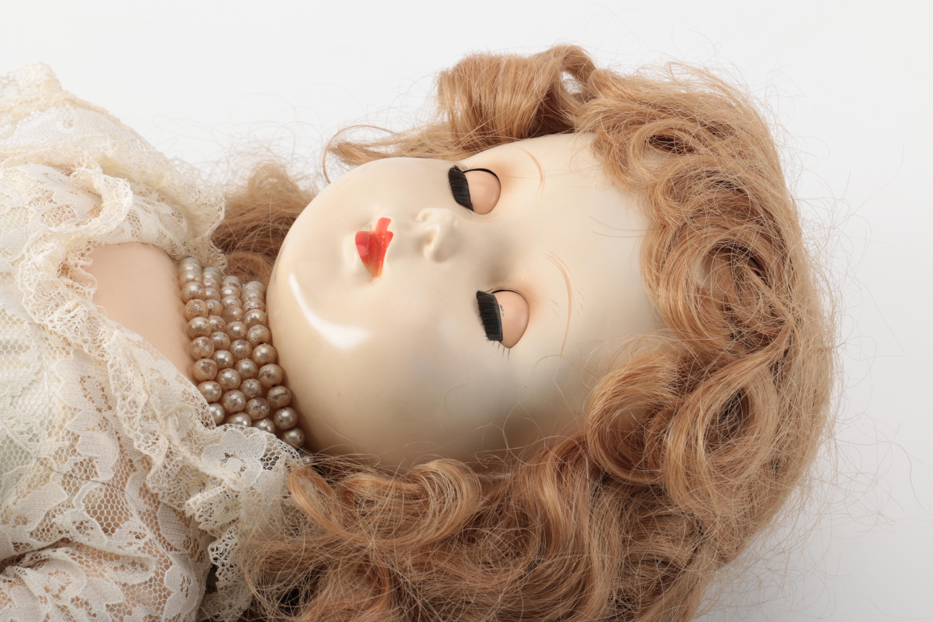 Vintage American Character "Bride" Composition Doll
