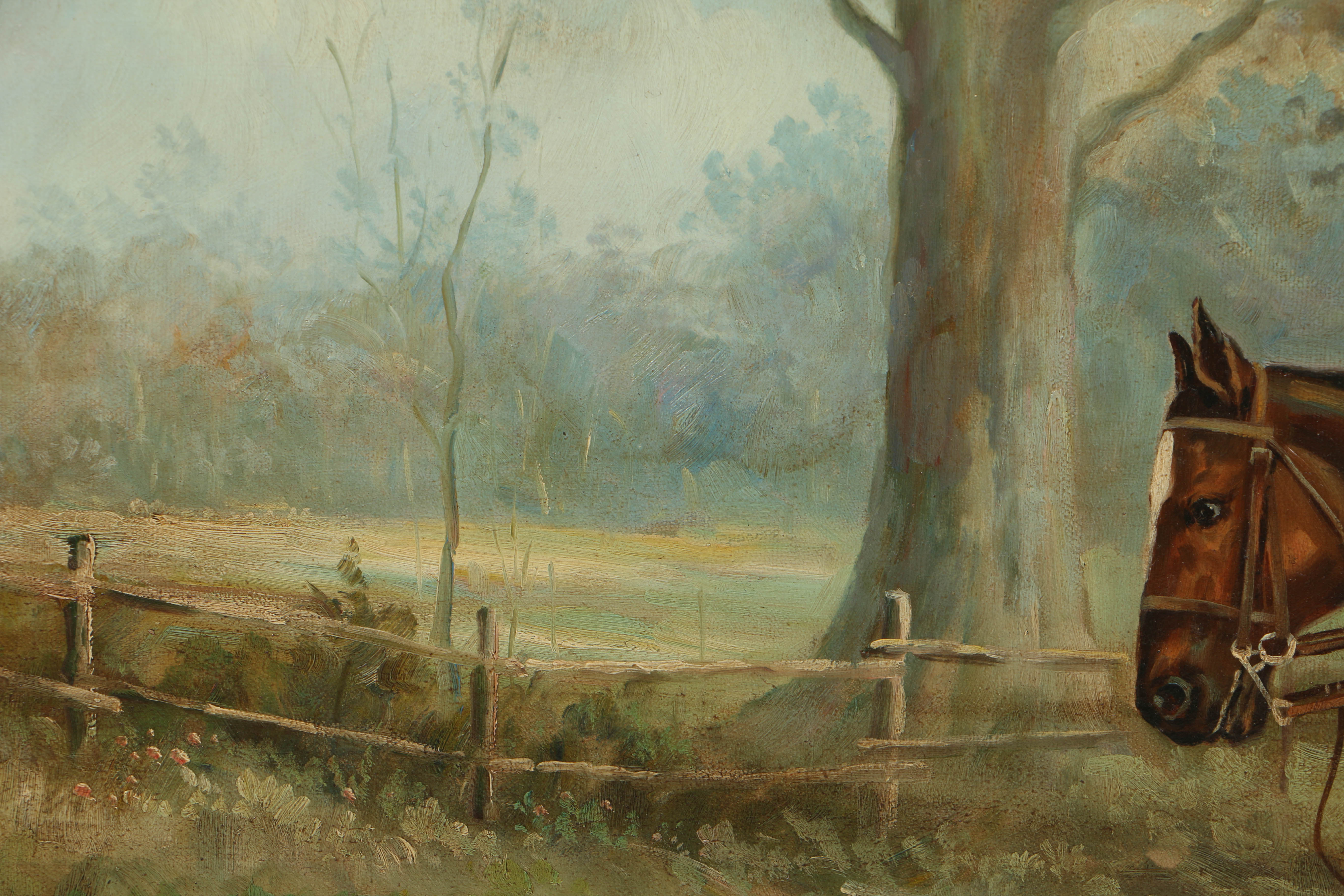 Troy Berke Oil Painting on Canvas of English Hunting Scene