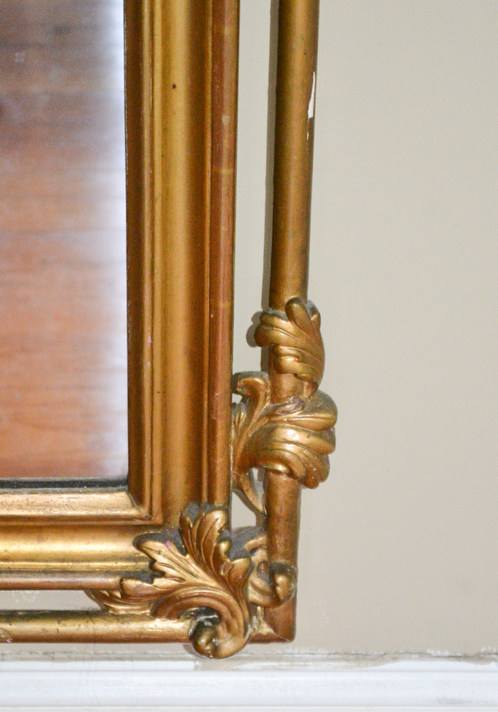 Antique American Rococo Revival Giltwood Pier Mirror
