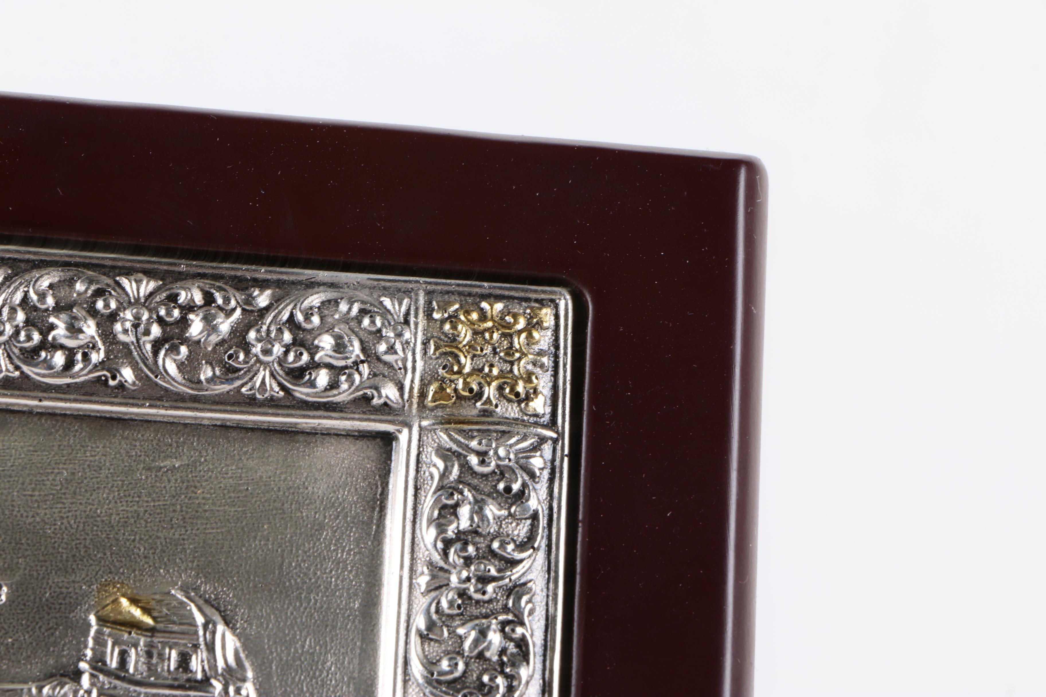 Russian Replica Byzantine Icon Sterling Silver "The Last Supper" Plaque