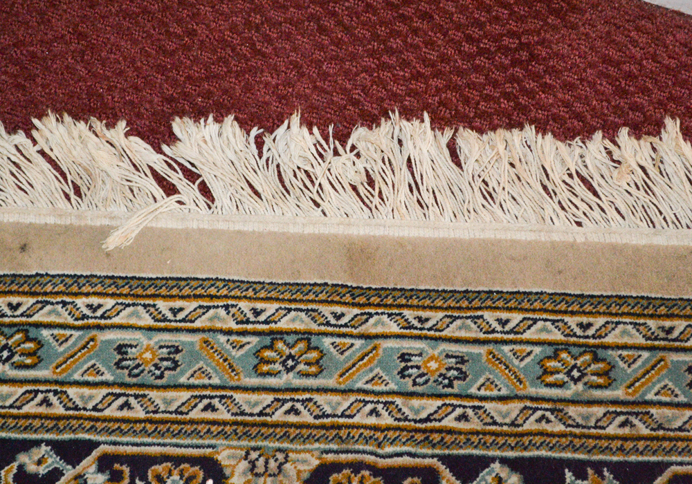 Power-Loomed Persian Style Wool Area Rug