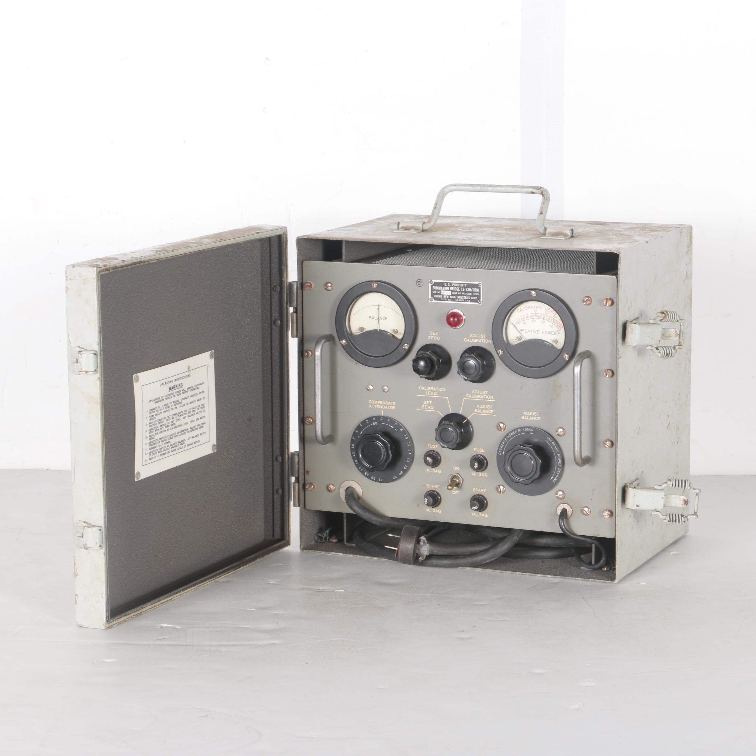 Vintage Military Summation Bridge TS 730 Communications Meter