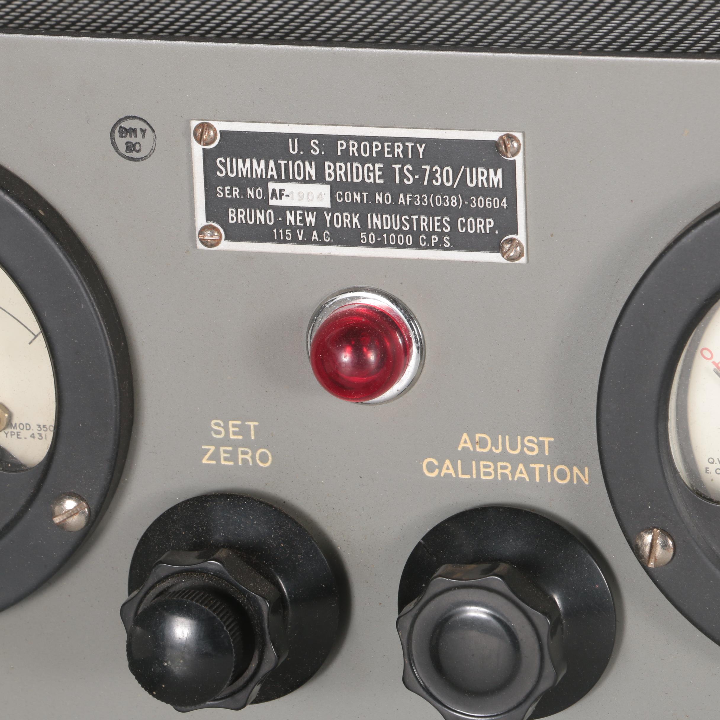 Vintage Military Summation Bridge TS 730 Communications Meter