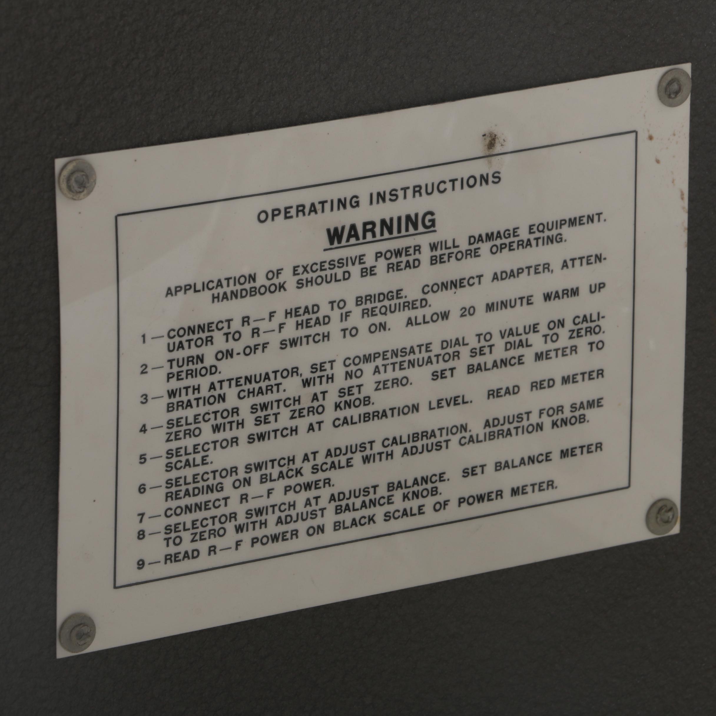 Vintage Military Summation Bridge TS 730 Communications Meter