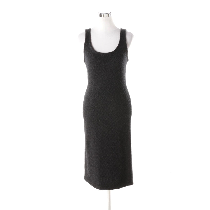 Ralph Lauren Charcoal Grey Cashmere Tank Dress