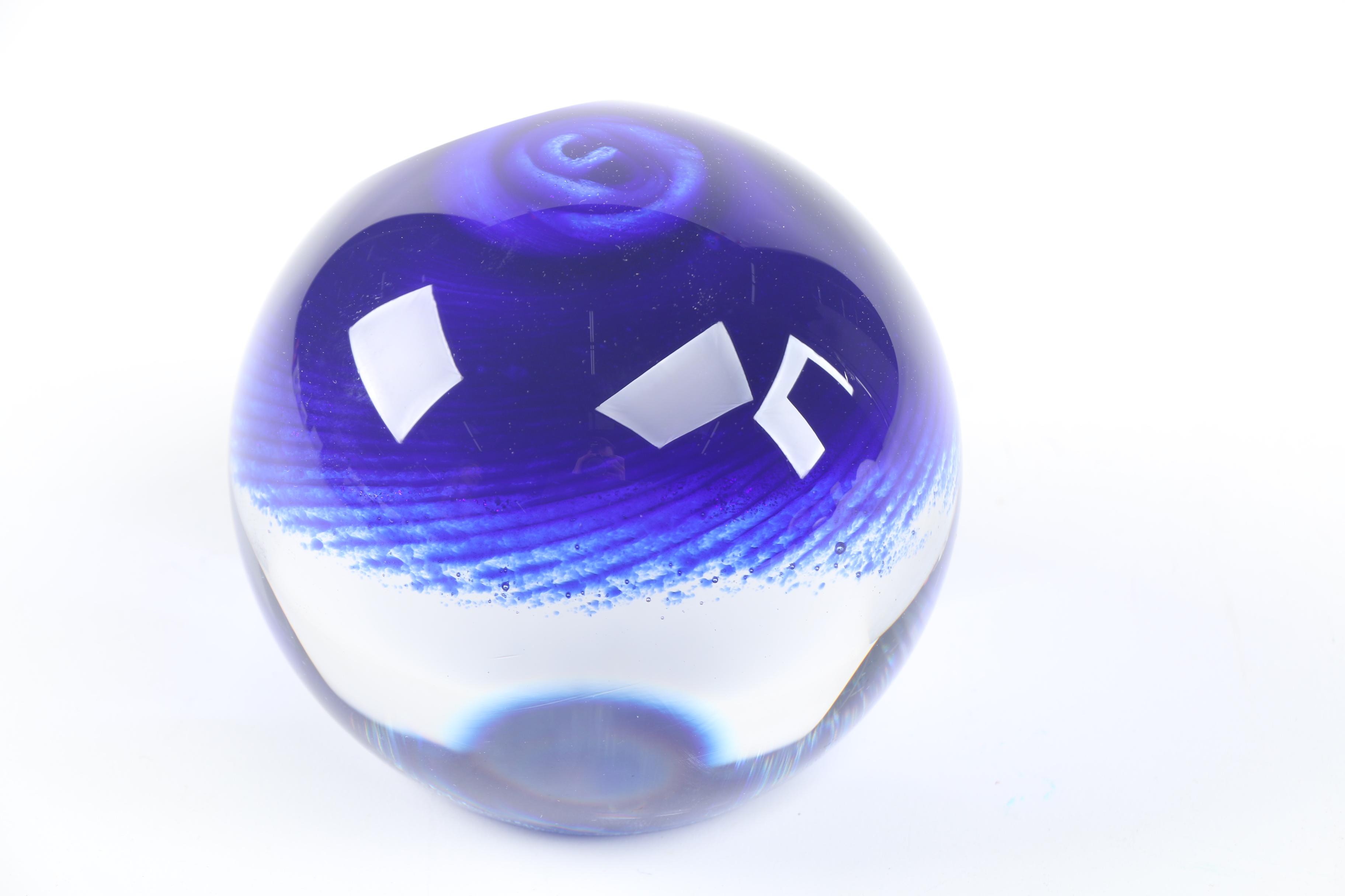 Glass Eye Studios "Andromeda Galaxy" Paperweight