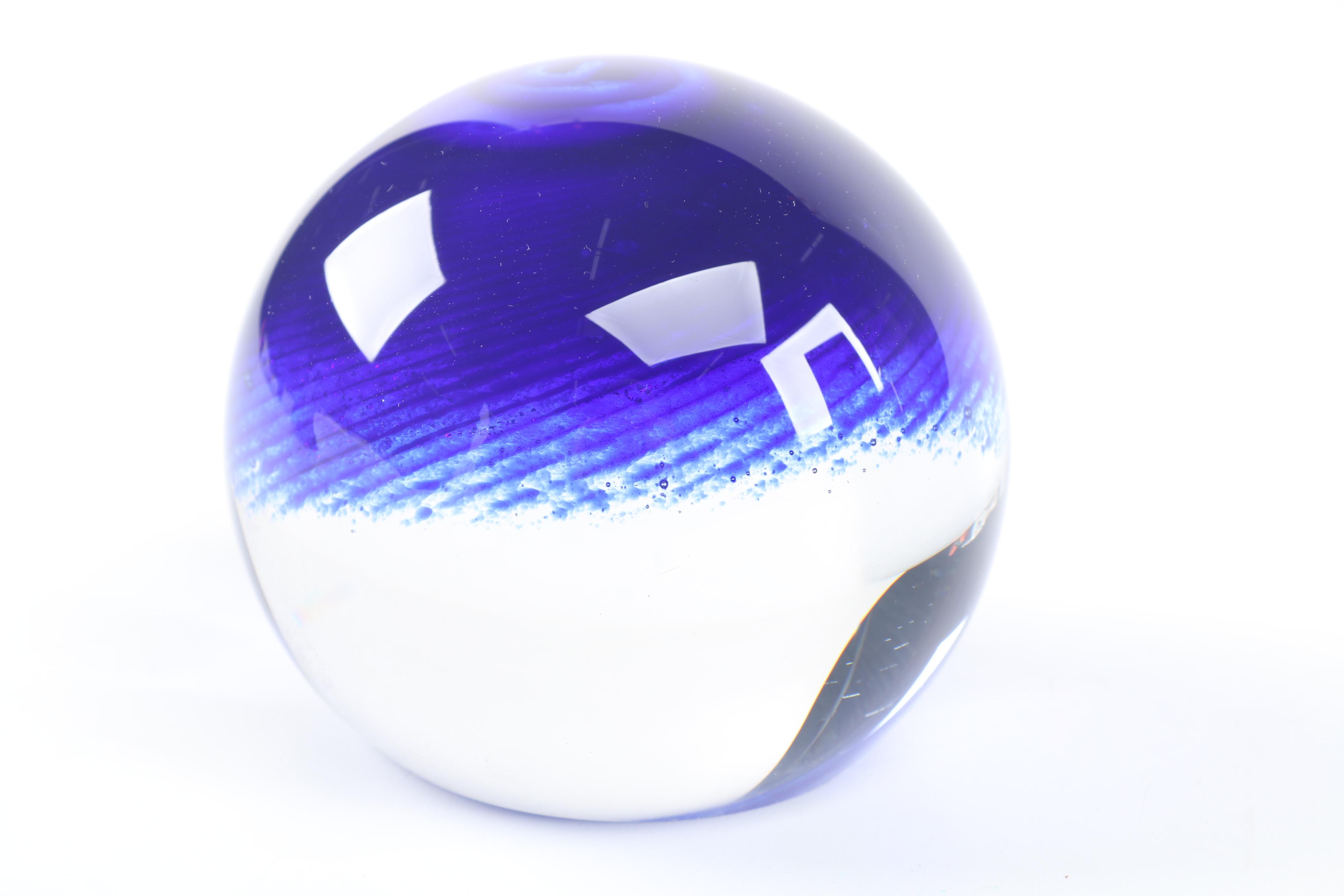 Glass Eye Studios "Andromeda Galaxy" Paperweight