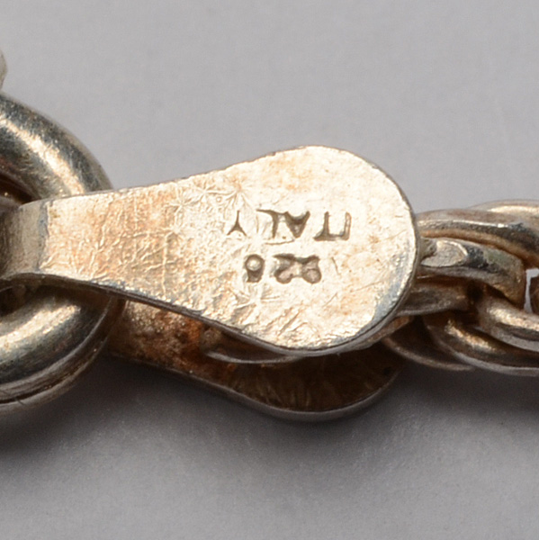 Sterling Silver Sweet Sixteen Necklace and a Link Bracelet