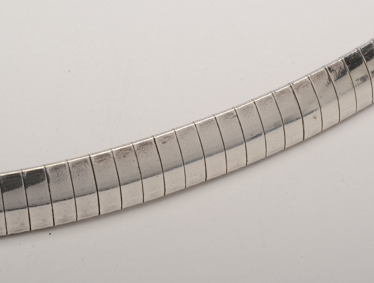 Sterling Silver Omega Necklace with Mexican Sterling Pendant