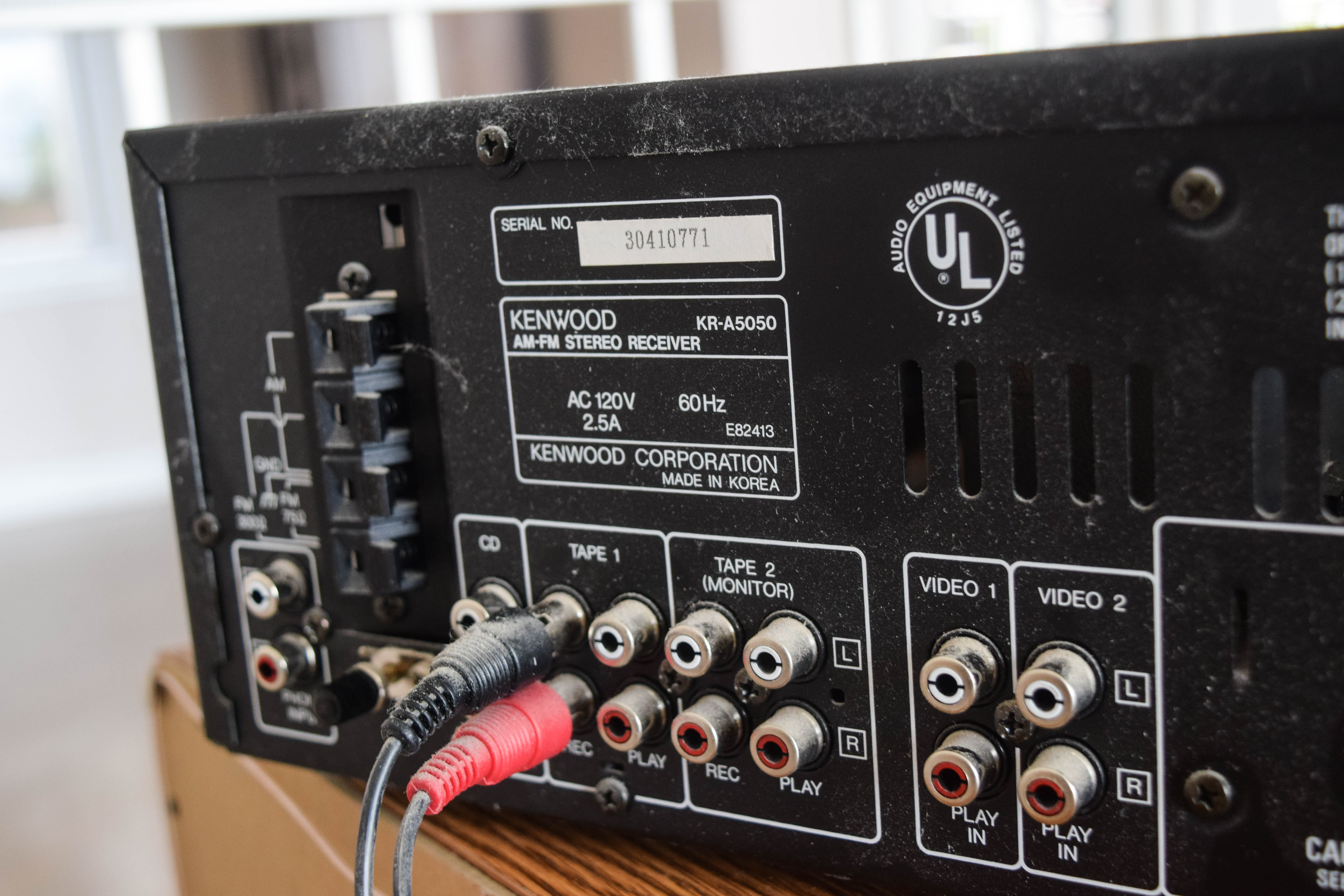 Kenwood Audio Receiver and KEF Speakers