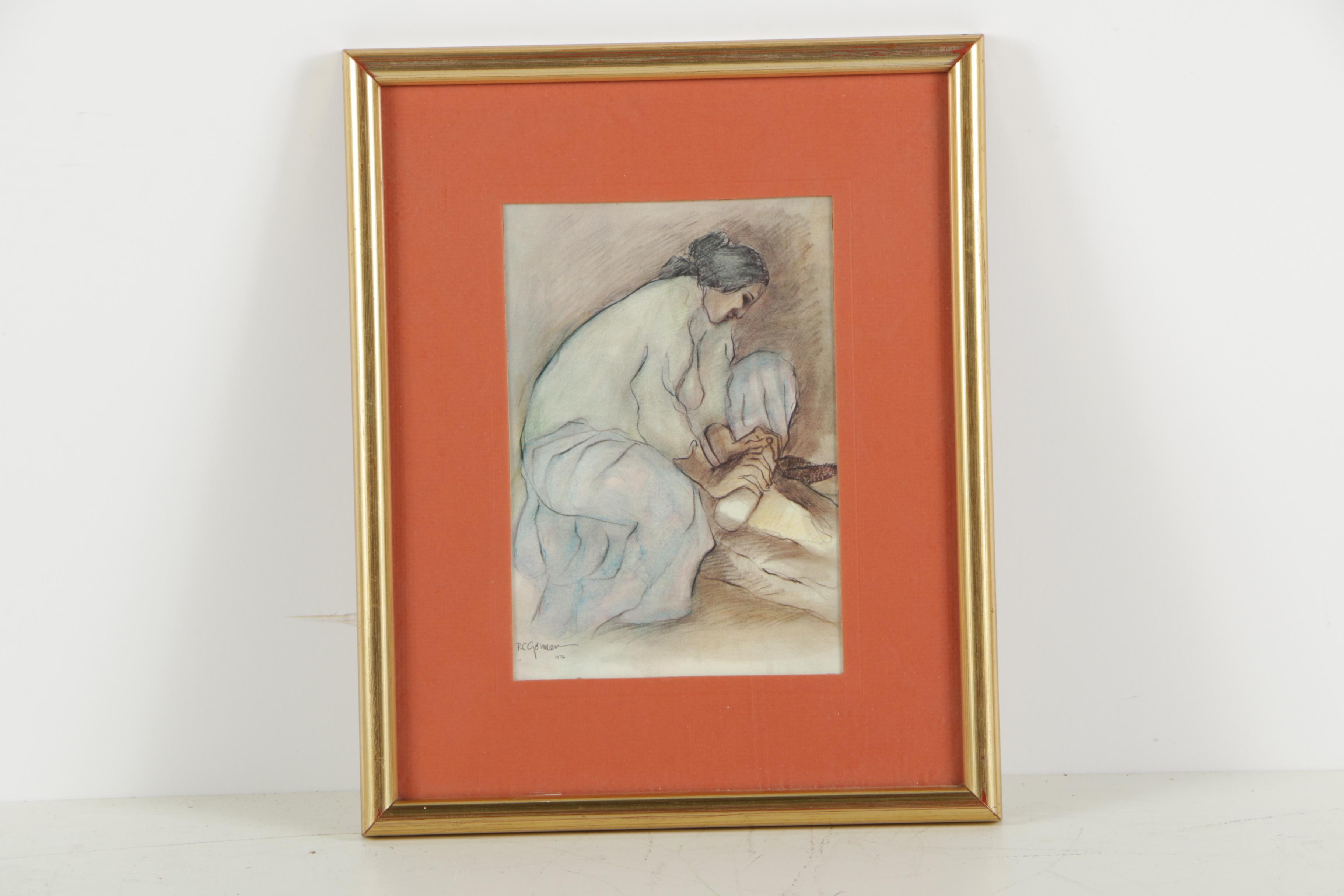 Offset Lithographs After R.C. Gorman and V. L. Drysdale of Native Americans