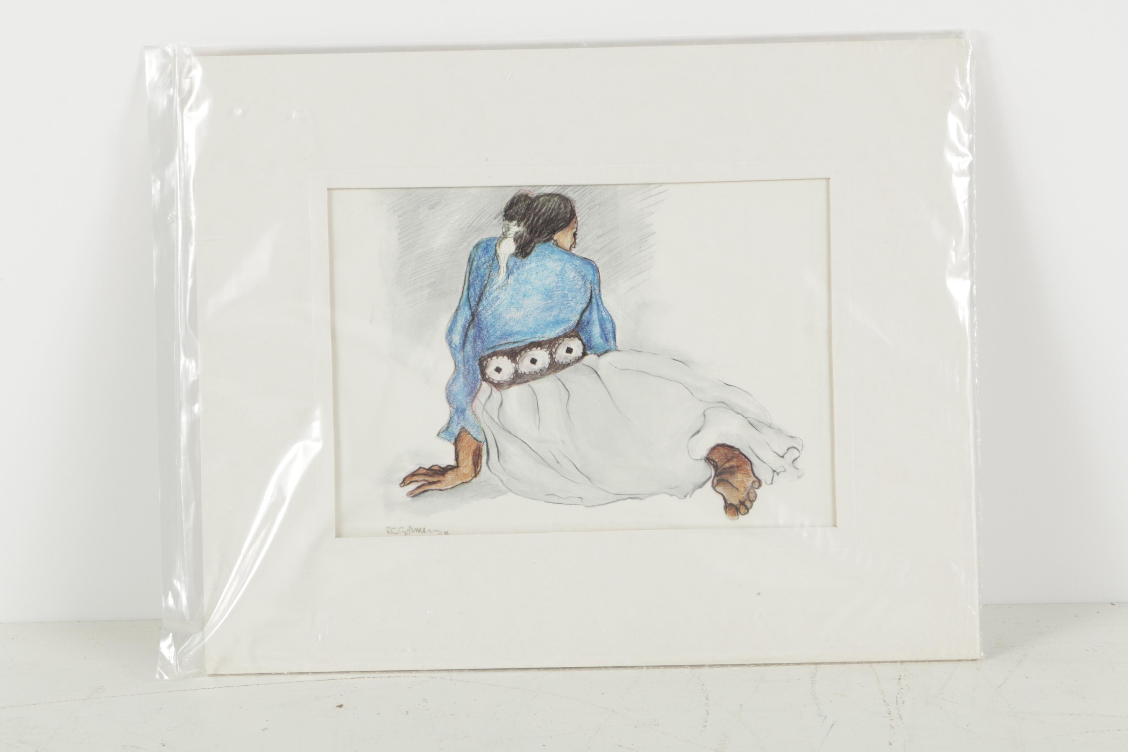 Offset Lithographs After R.C. Gorman and V. L. Drysdale of Native Americans