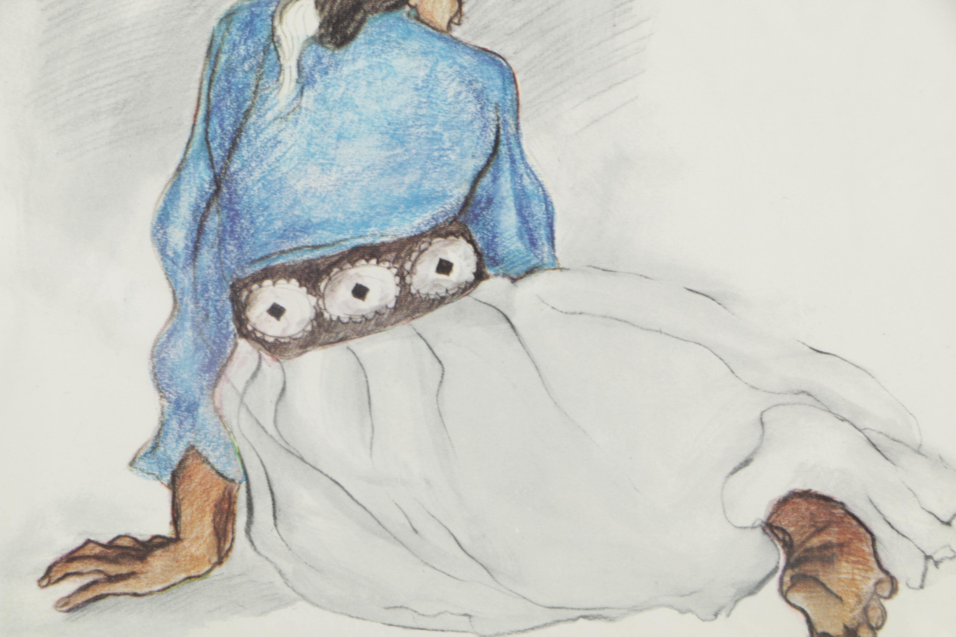 Offset Lithographs After R.C. Gorman and V. L. Drysdale of Native Americans