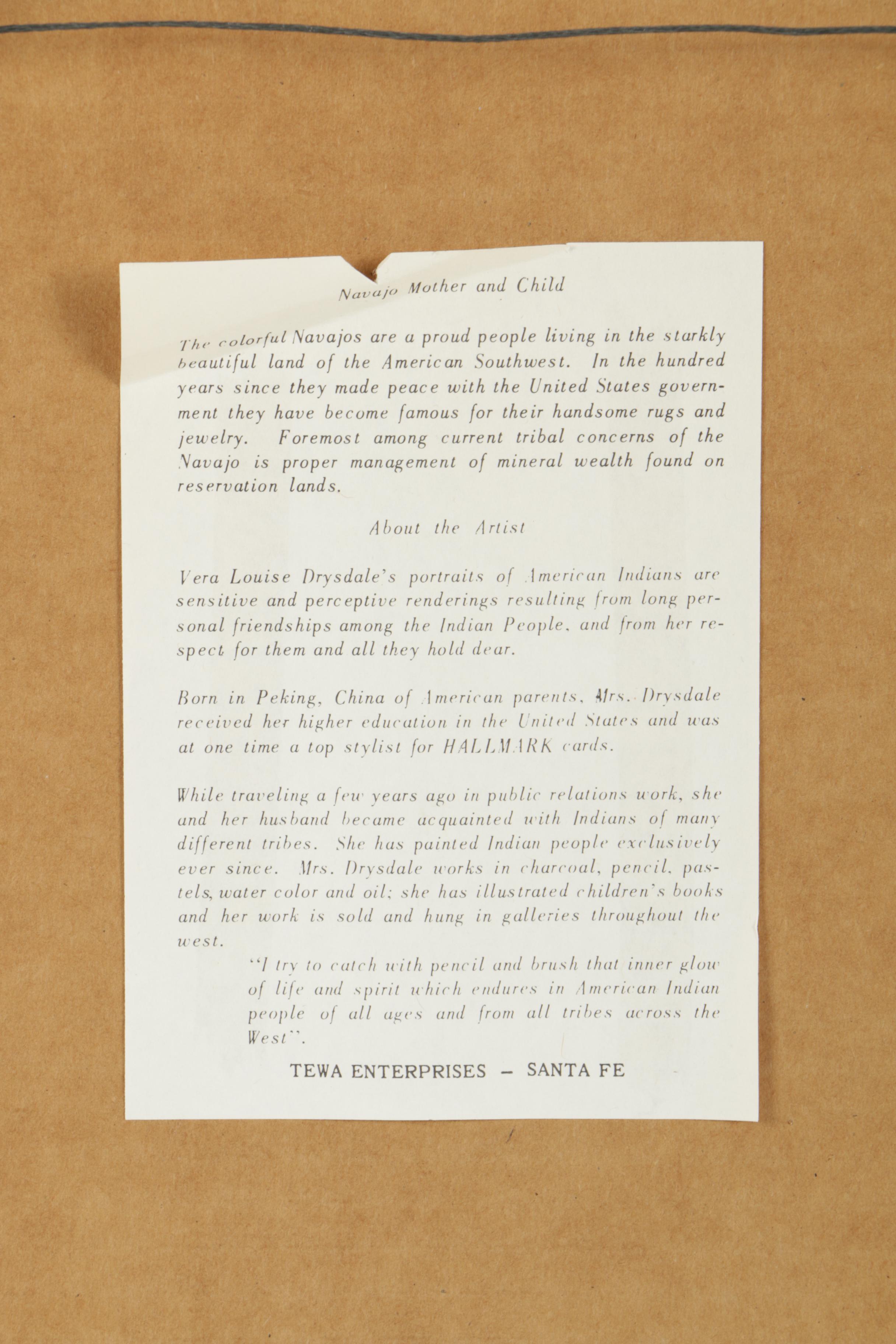 Offset Lithographs After R.C. Gorman and V. L. Drysdale of Native Americans