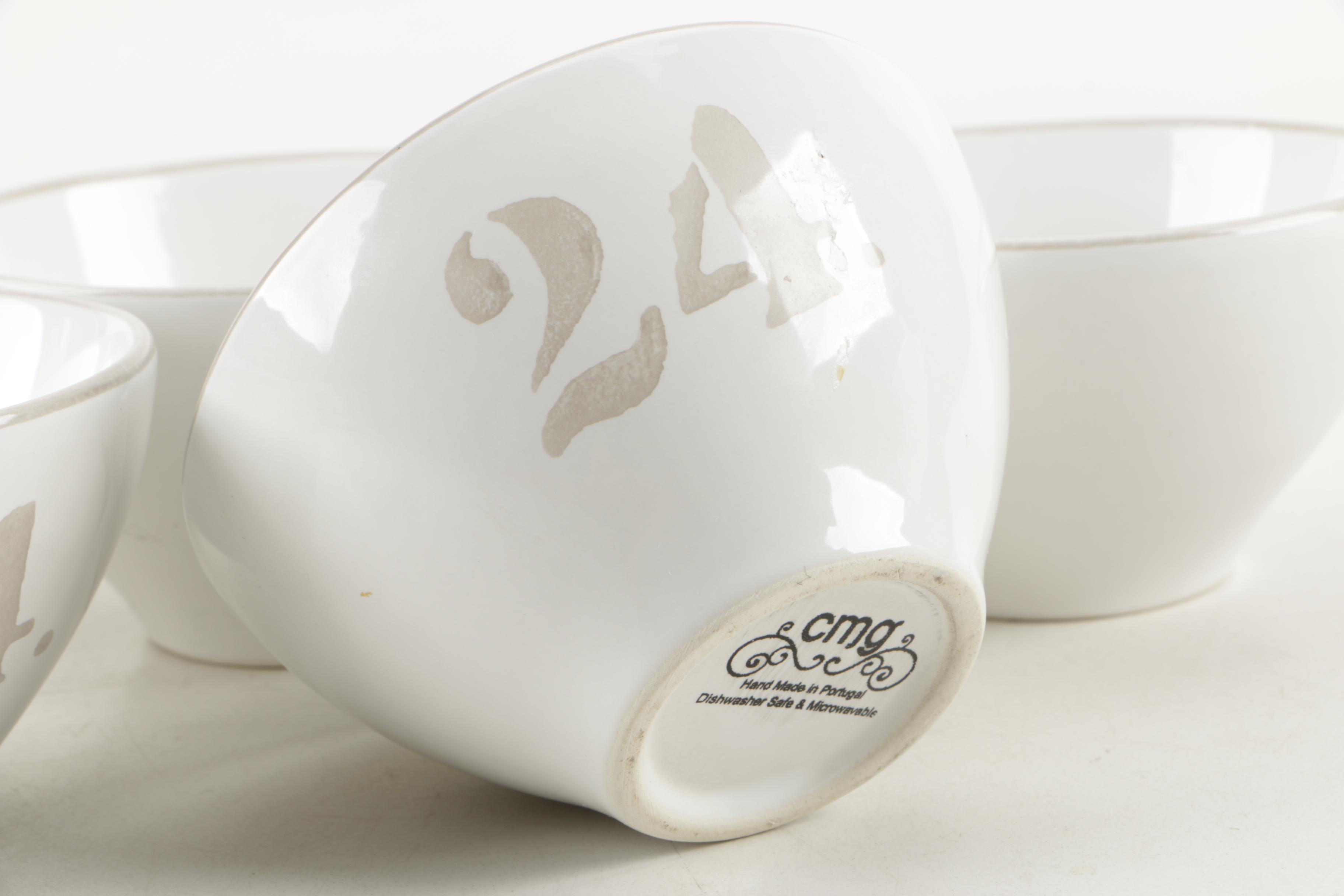 Contemporary All White Tea and Coffee Services