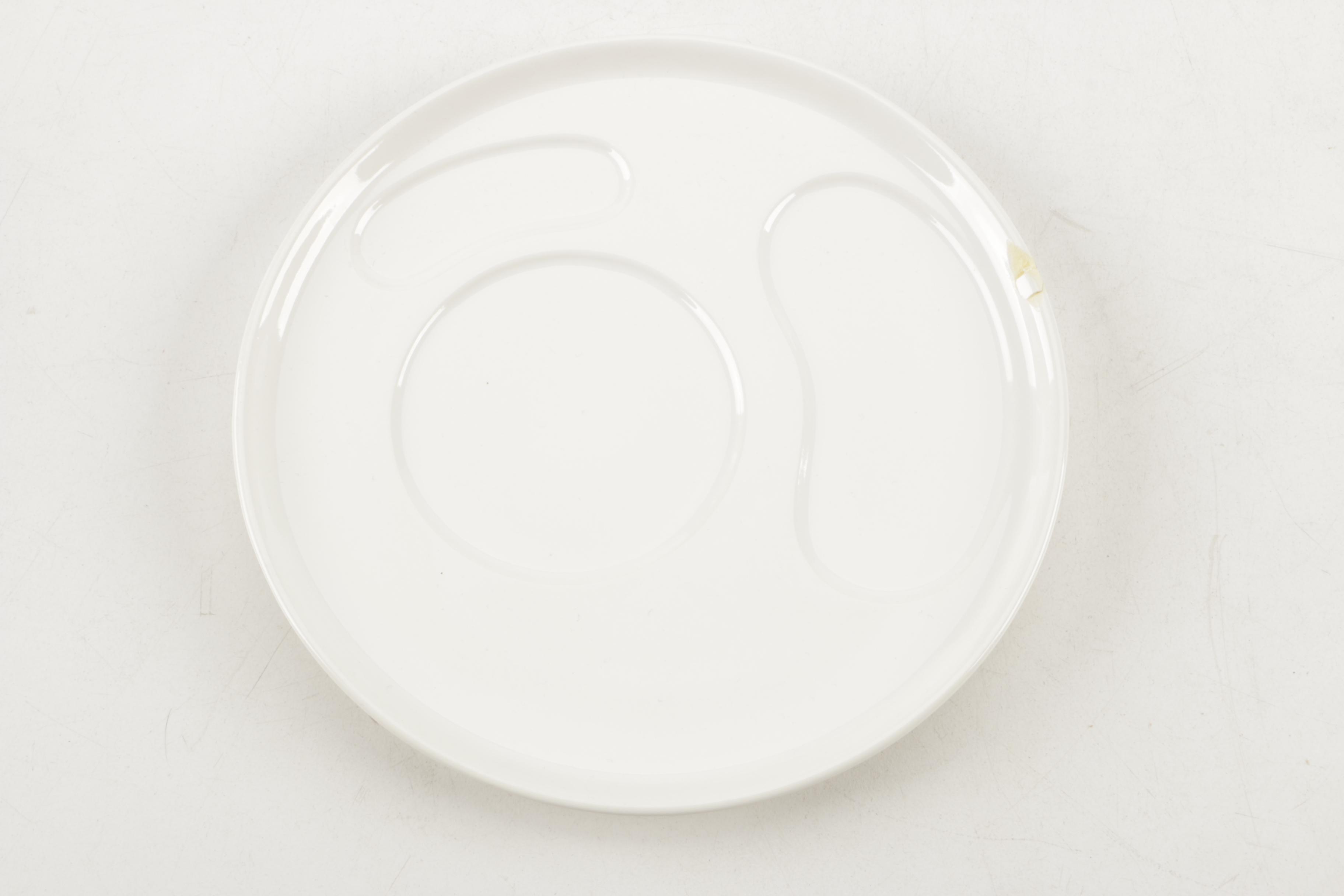 Contemporary All White Tea and Coffee Services