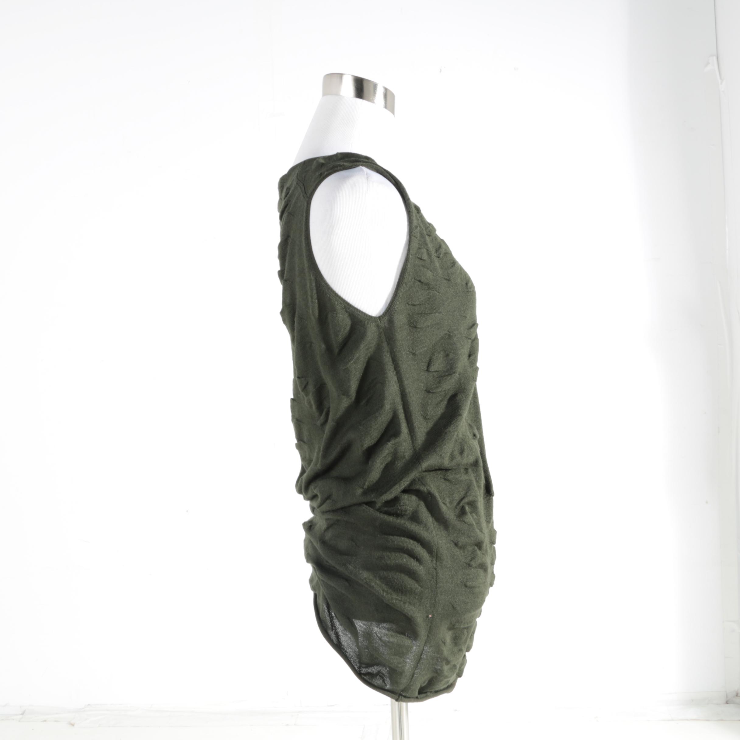 Prada Olive Tunic Top