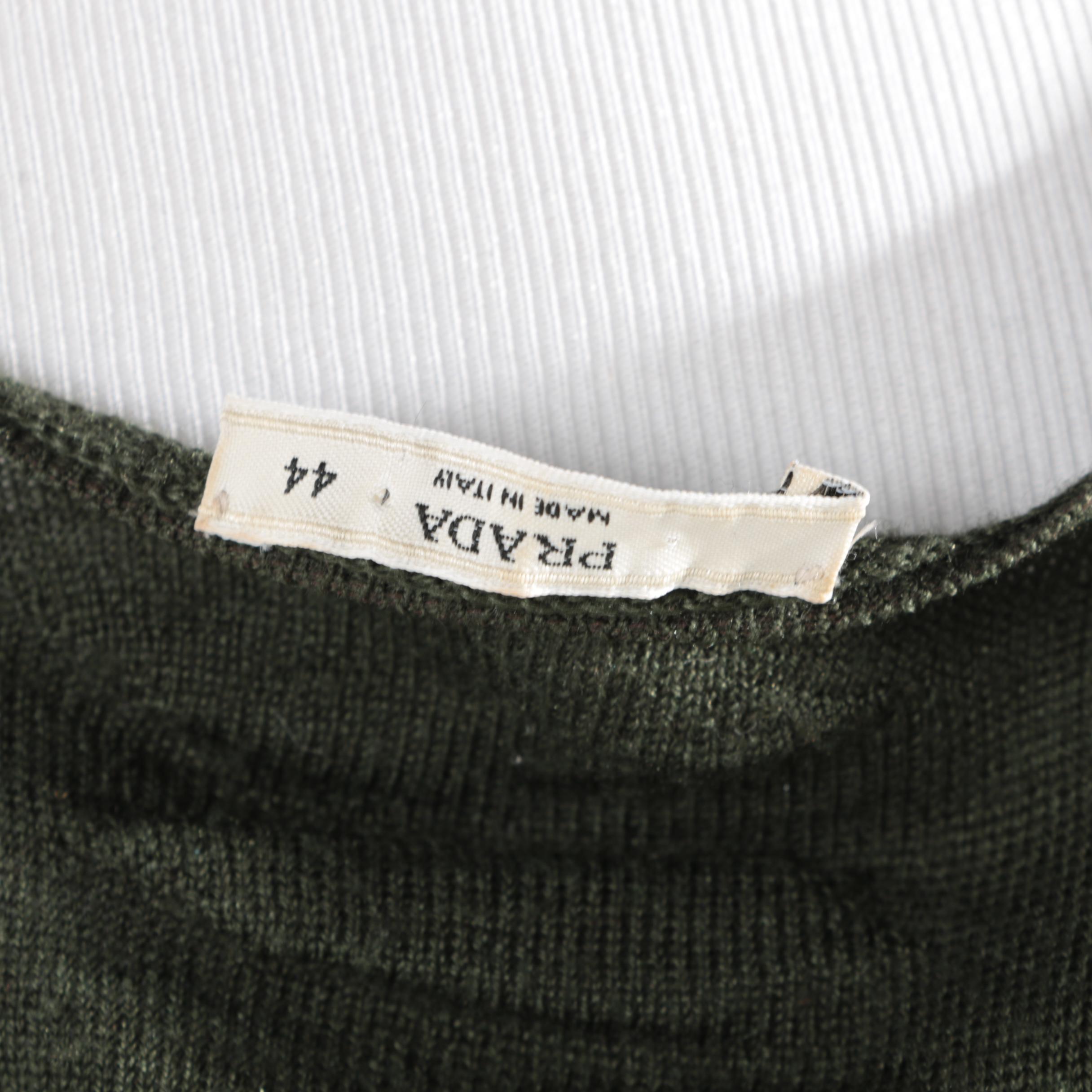 Prada Olive Tunic Top