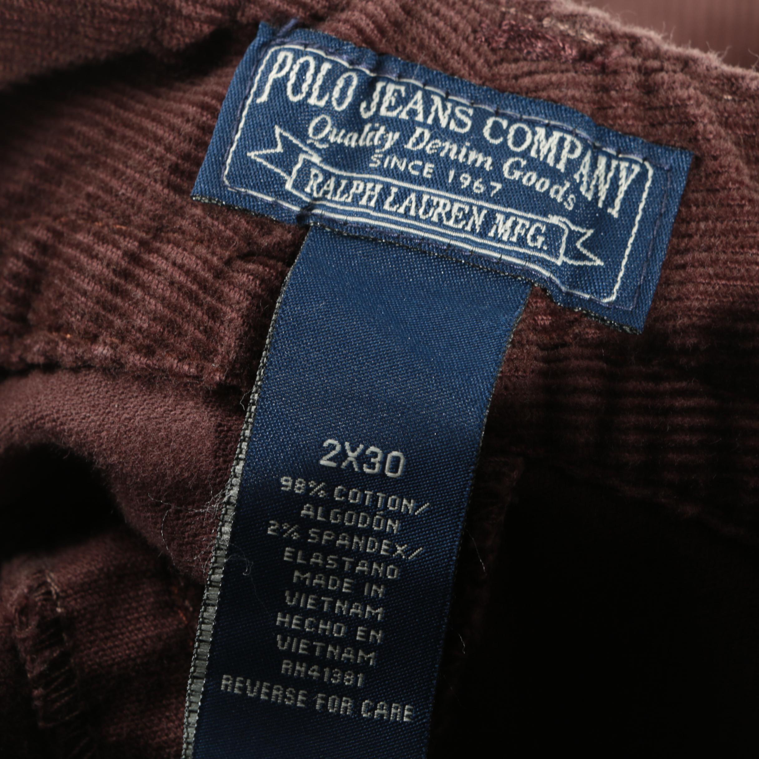 Women's Polo Jeans Company Brown Corduroy Pants