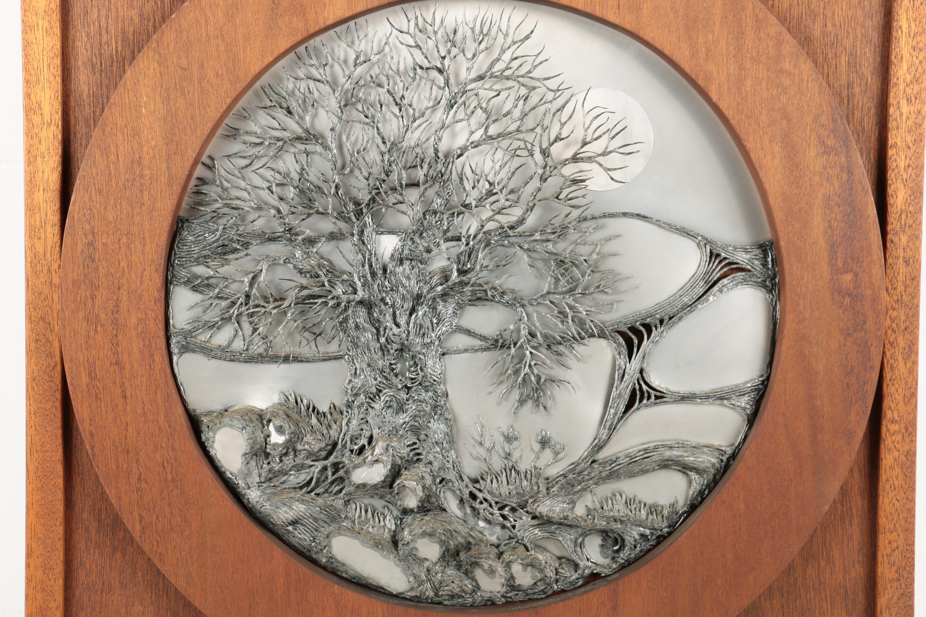 Jerry Kidd Welded Aluminum Sculptural Plaque