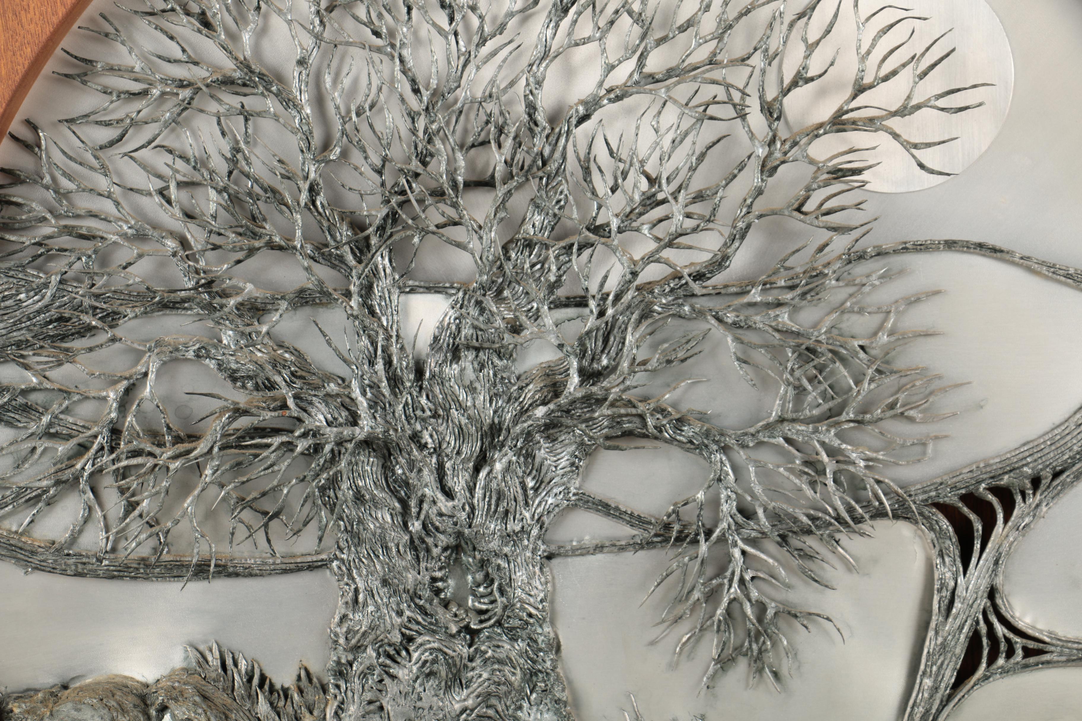 Jerry Kidd Welded Aluminum Sculptural Plaque