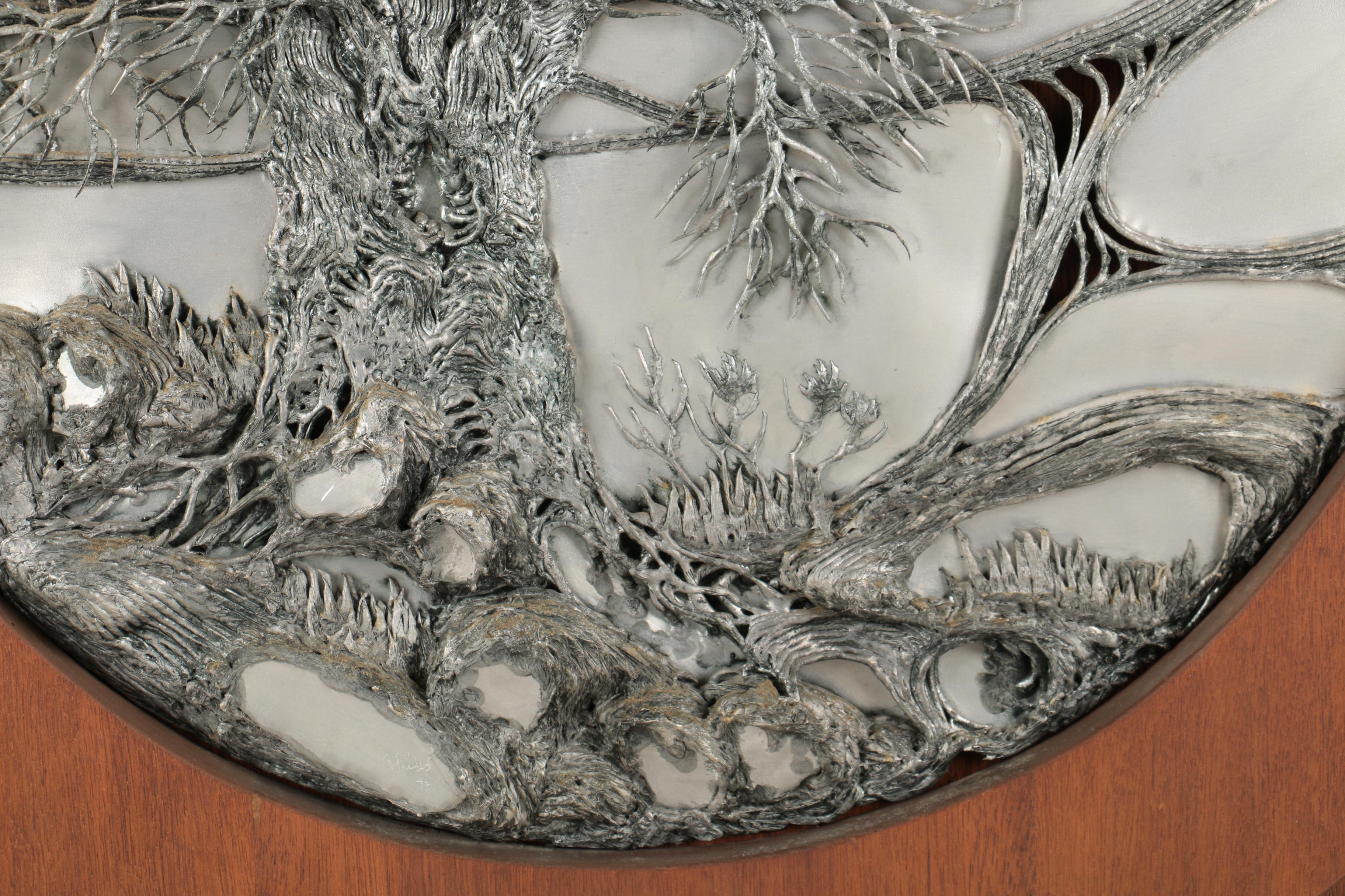 Jerry Kidd Welded Aluminum Sculptural Plaque