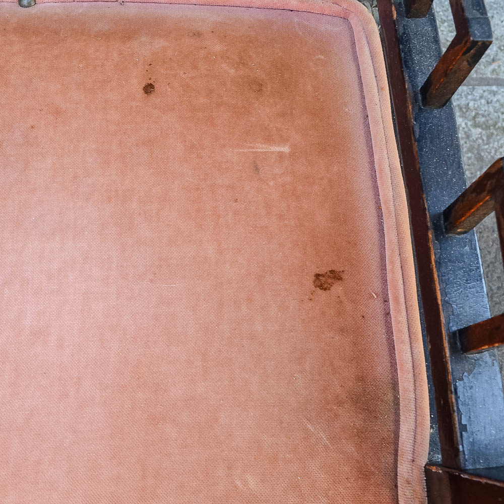 Set of Four Chinese Chippendale Style Fretwork Dining Chairs