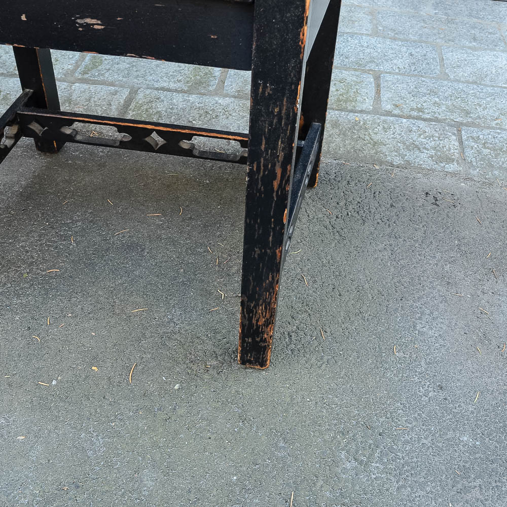 Set of Four Chinese Chippendale Style Fretwork Dining Chairs