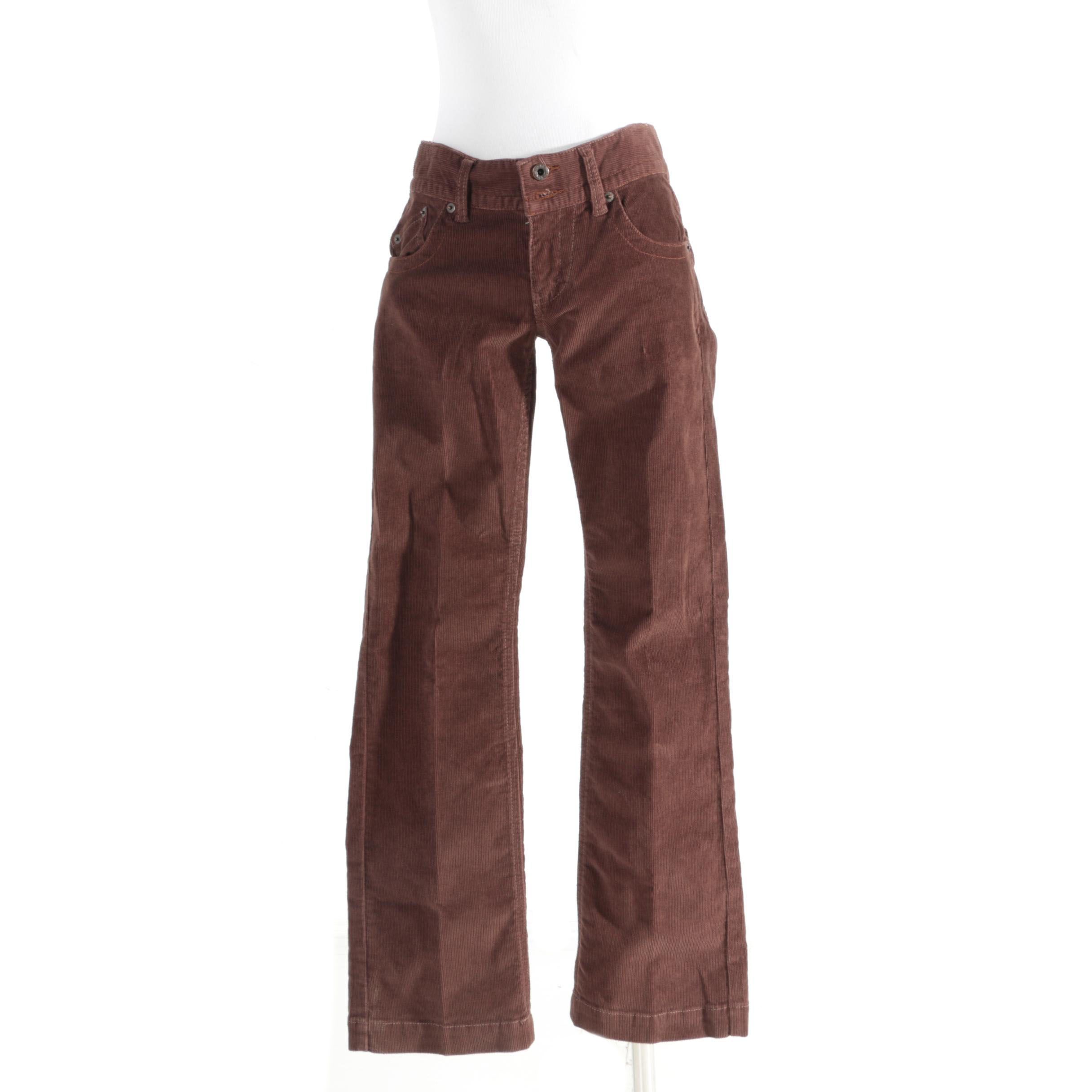 Women's Polo Jeans Company Brown Corduroy Pants
