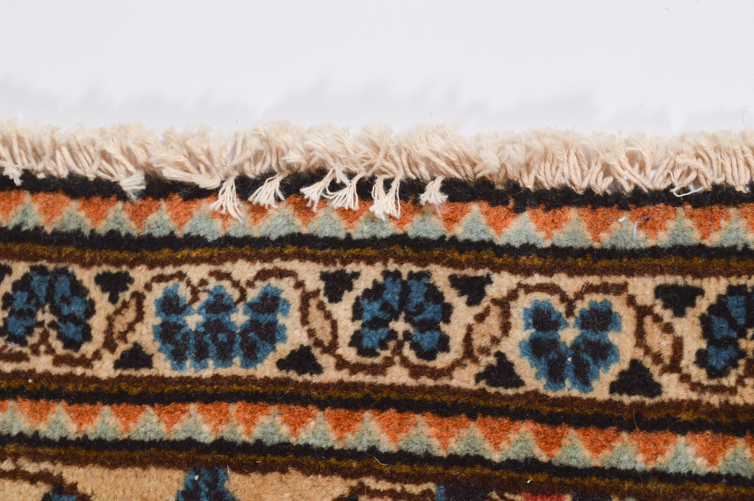 Hand-Knotted Persian Kashan Area Rug